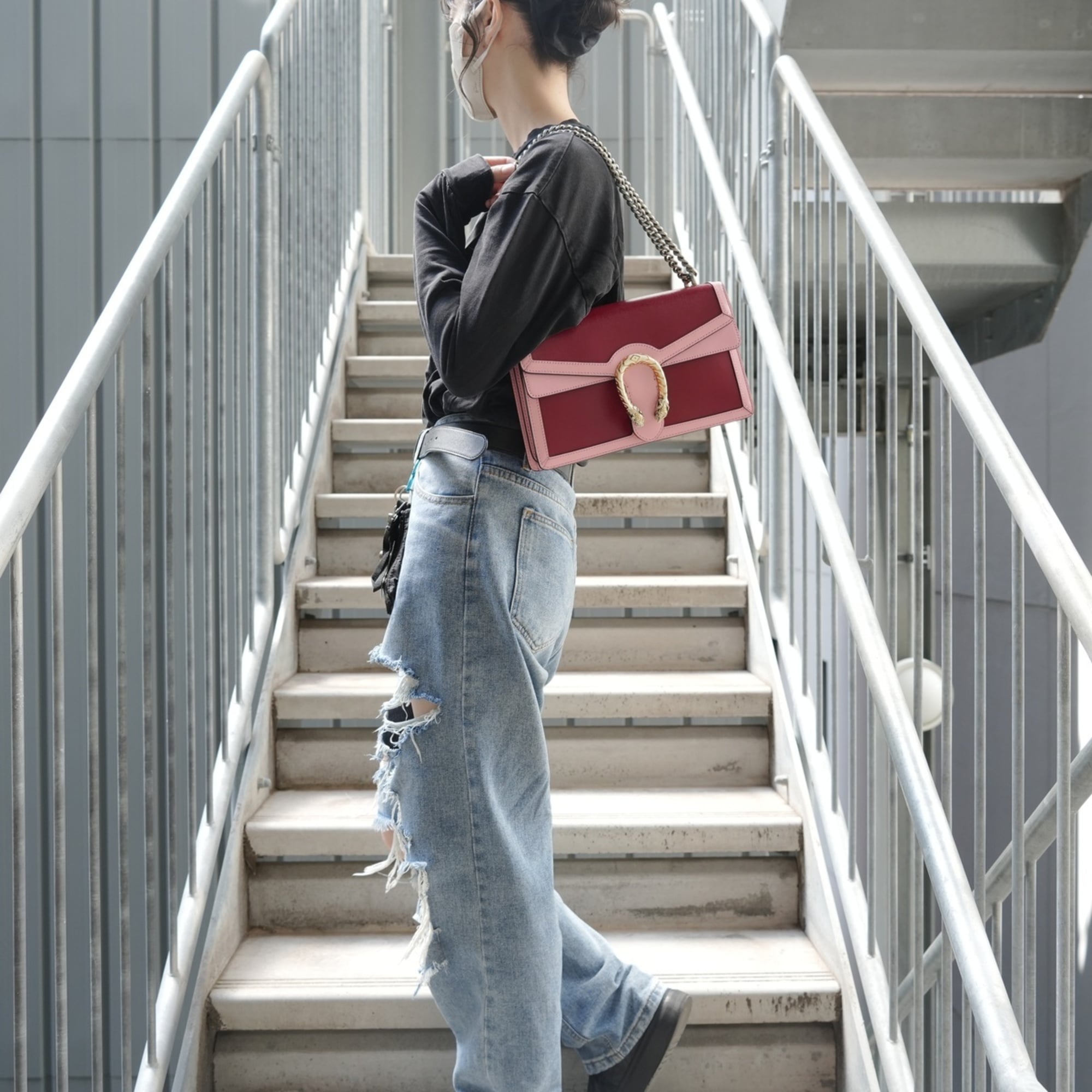 Gucci Red Color Shoulder Bag (Pre-Owned)