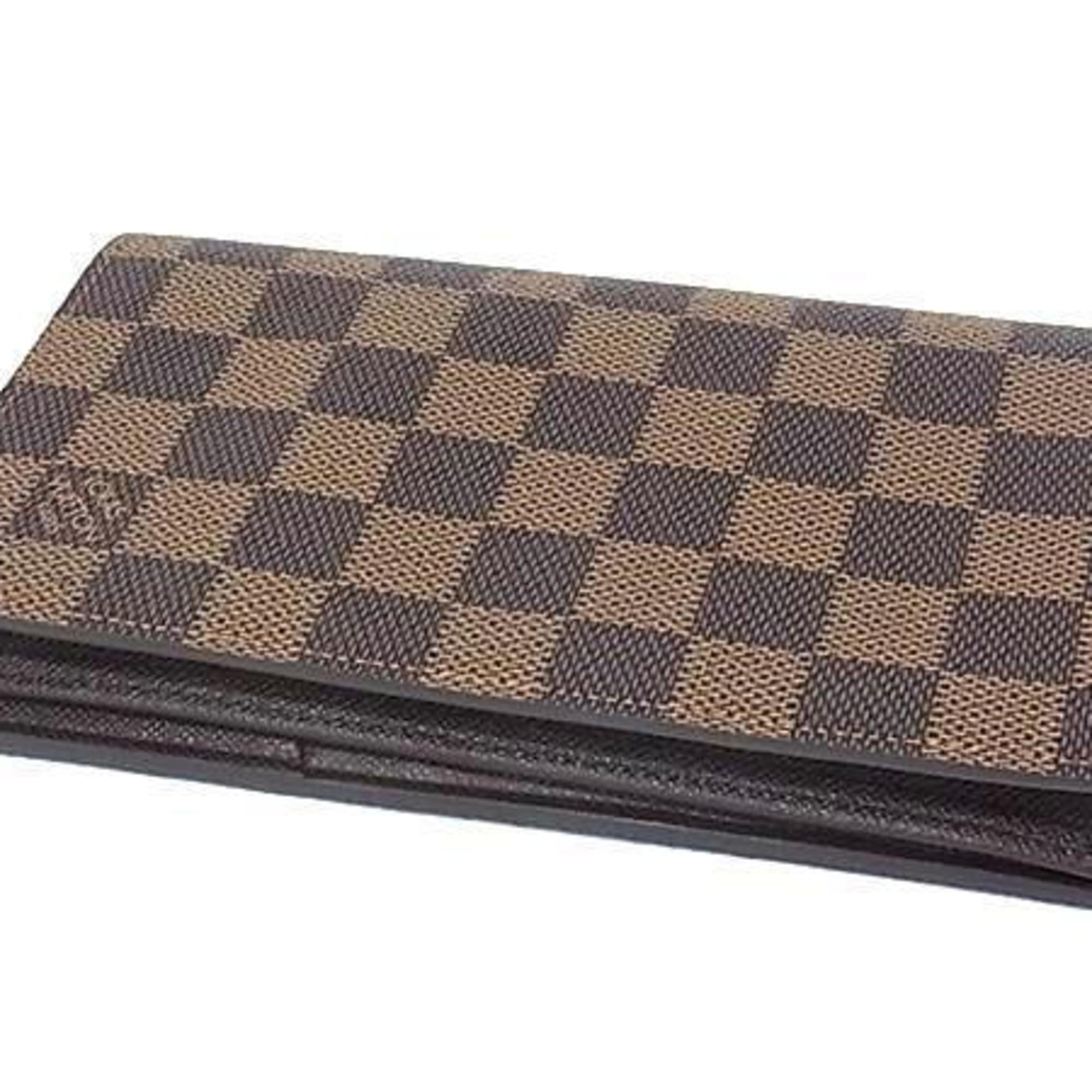 Louis Vuitton Damier Brown Damier Canvas Ebene Long Wallet (Bi-Fold) (Pre-Owned)