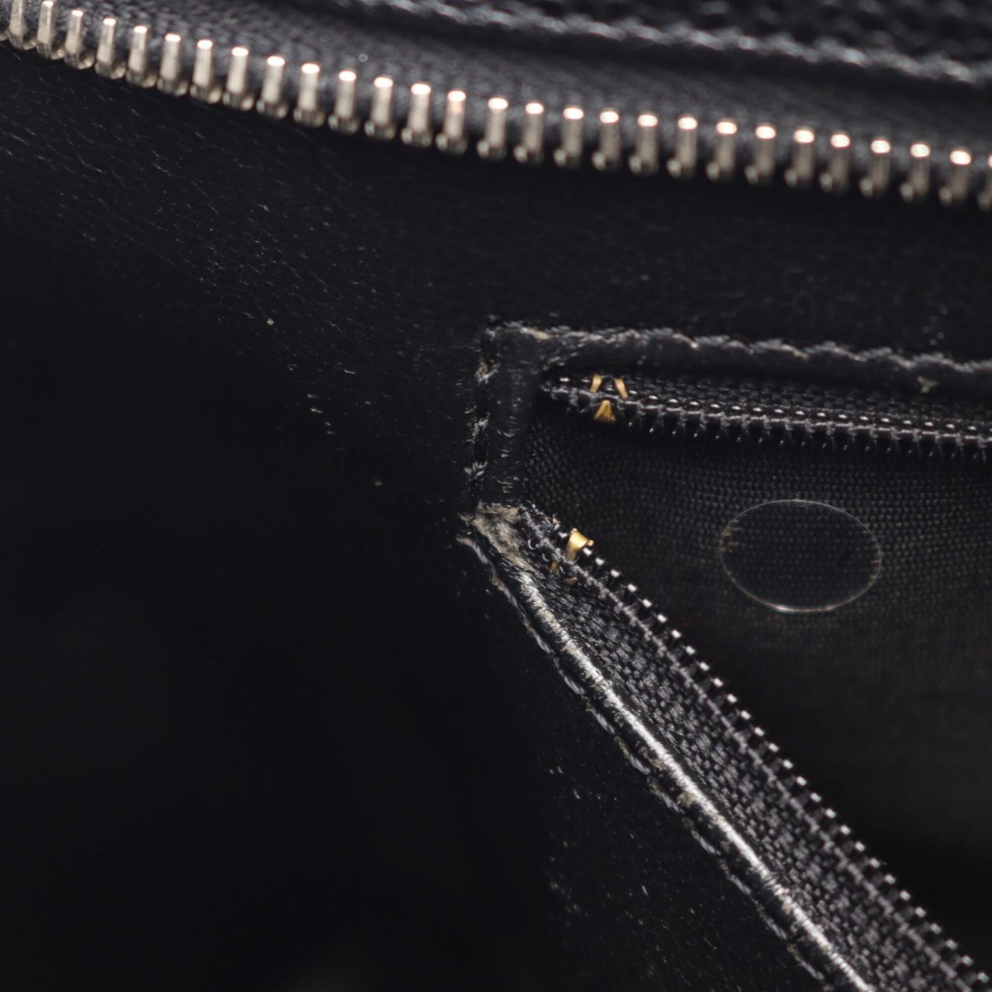 Chanel Black Grained Calfskin Handbag Tote Bag (Pre-Owned)