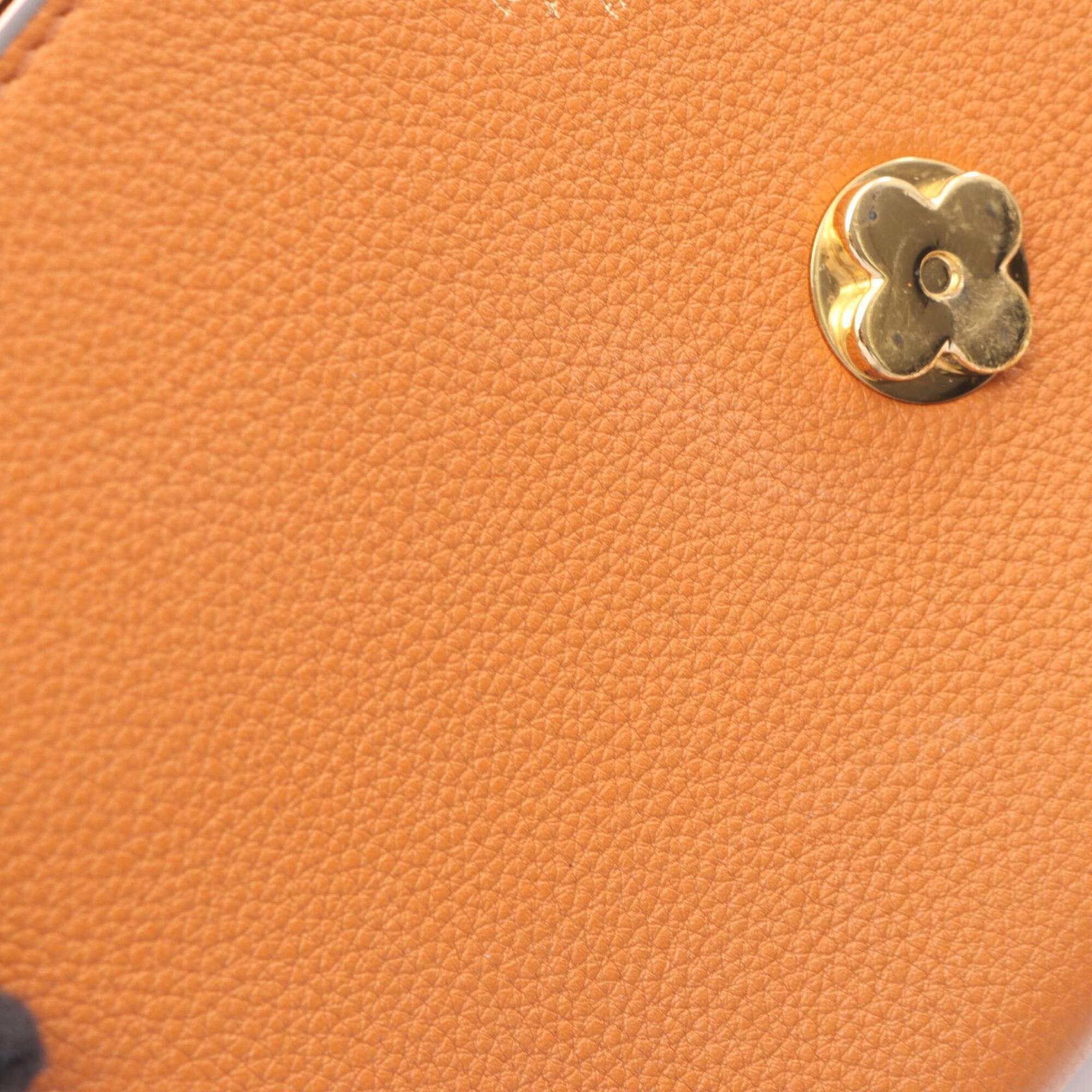 Louis Vuitton Brown Leather Handbag Shoulder Bag (Pre-Owned)