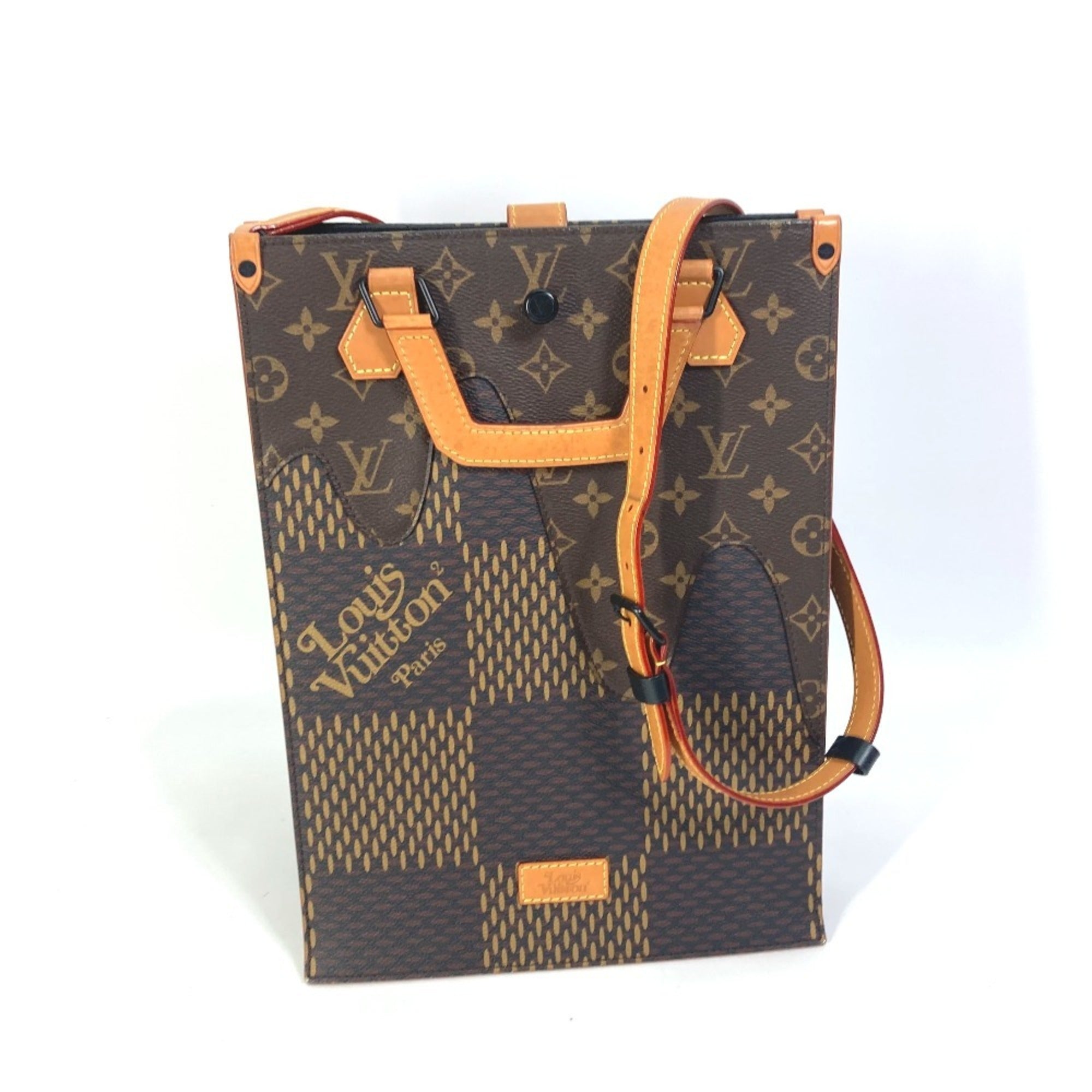 Louis Vuitton Brown Damier Canvas Damier Canvas Shoulder Bag Tote Bag (Pre-Owned)
