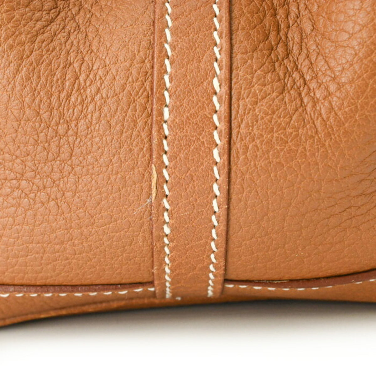 Hermes Brown Gold Negonda Leather Handbag Tote Bag (Pre-Owned)