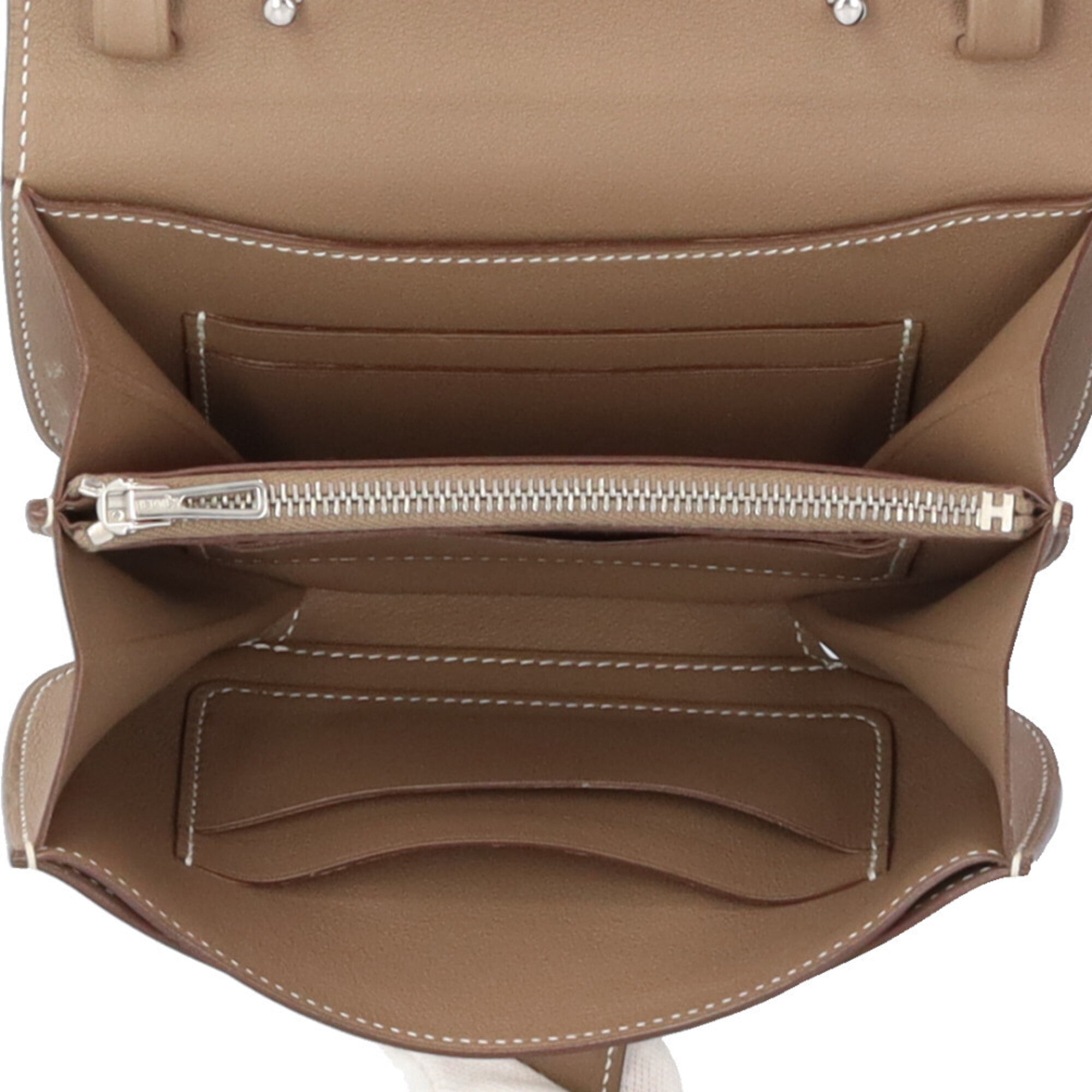 Hermes Beige Swift Leather Shoulder Bag (Pre-Owned)