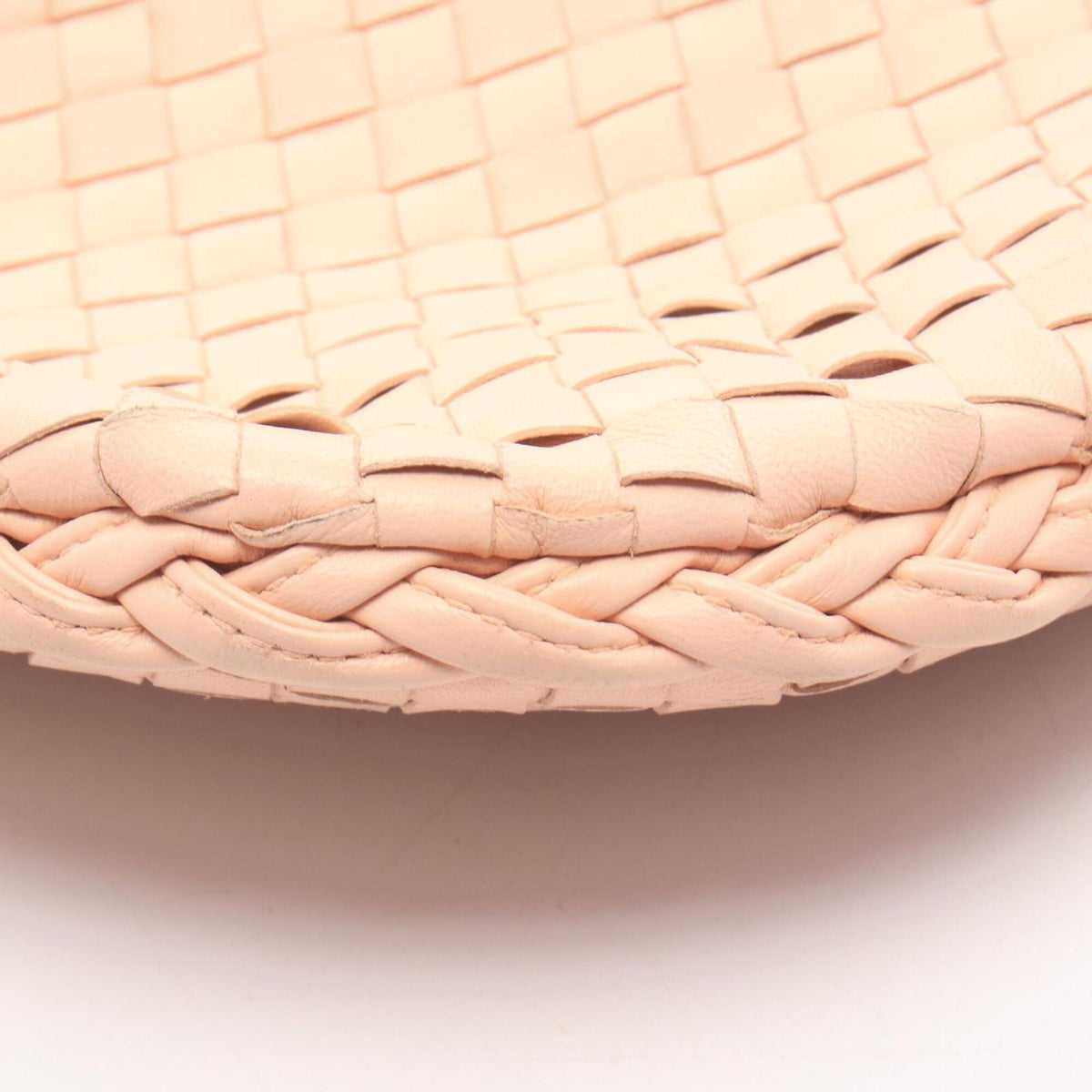 Bottega Veneta Pink Intrecciato Handbag Shoulder Bag (Pre-Owned)