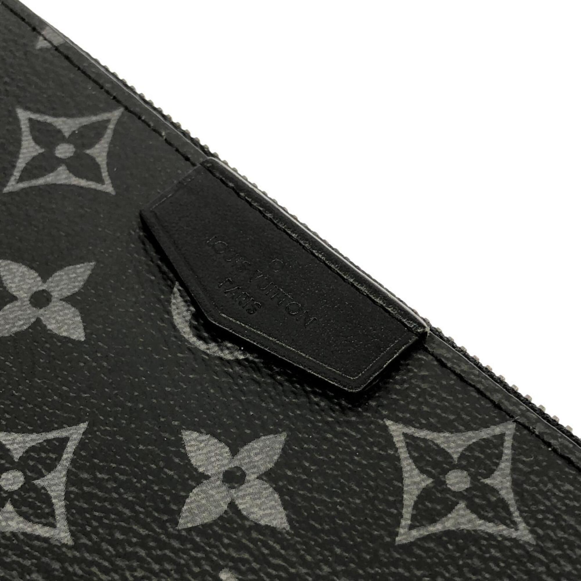 Louis Vuitton Black Coated Canvas Shoulder Bag (Pre-Owned)