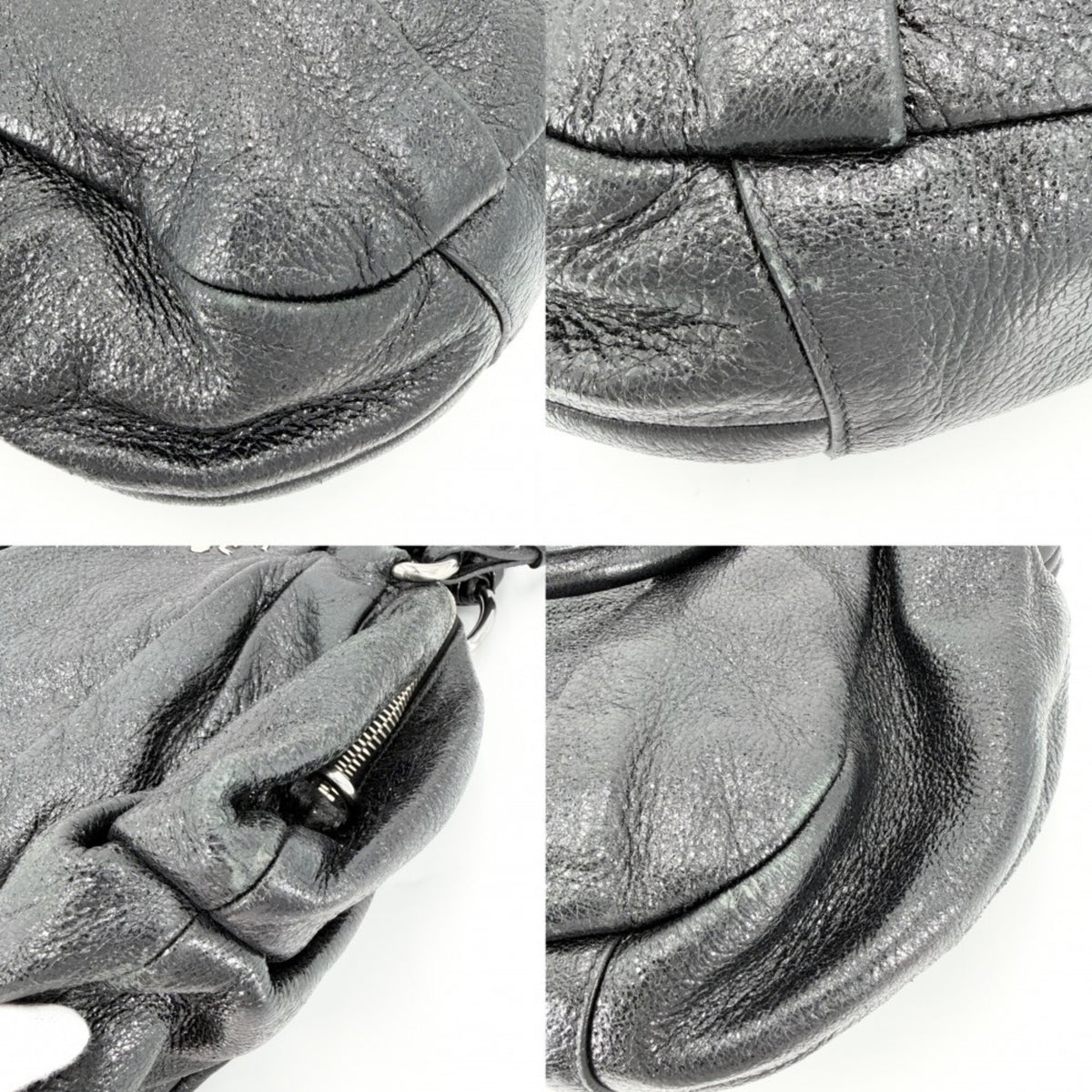 Prada Black Leather Handbag Tote Bag (Pre-Owned)