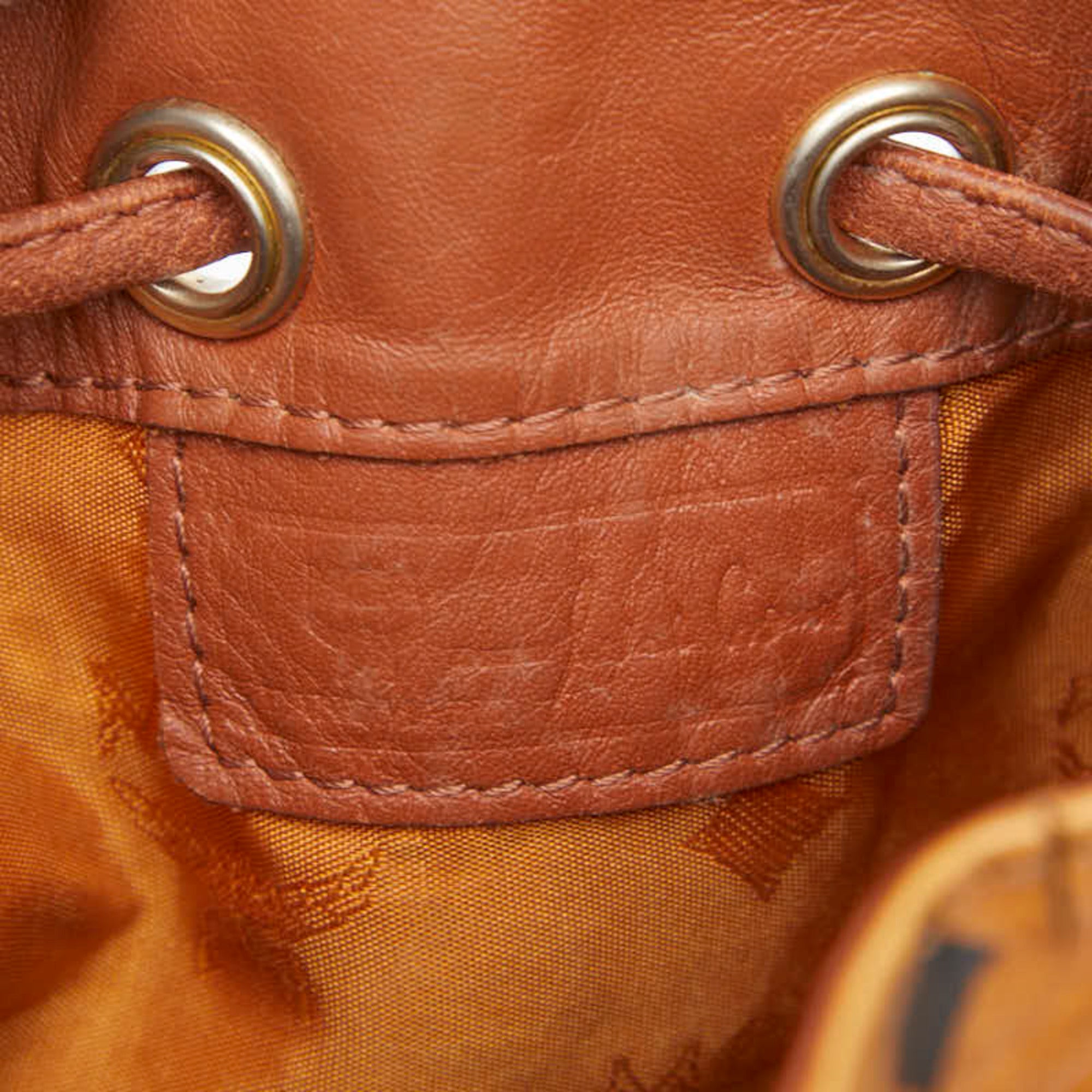 Mcm Brown Pvc Leather Shoulder Bag (Pre-Owned)
