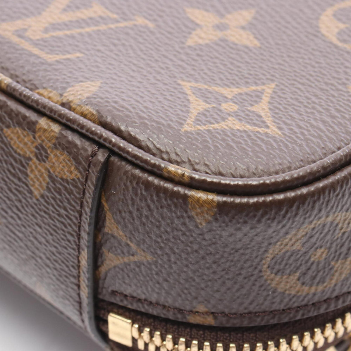 Louis Vuitton Brown Monogram Coated Canvas Handbag Pouch (Pre-Owned)