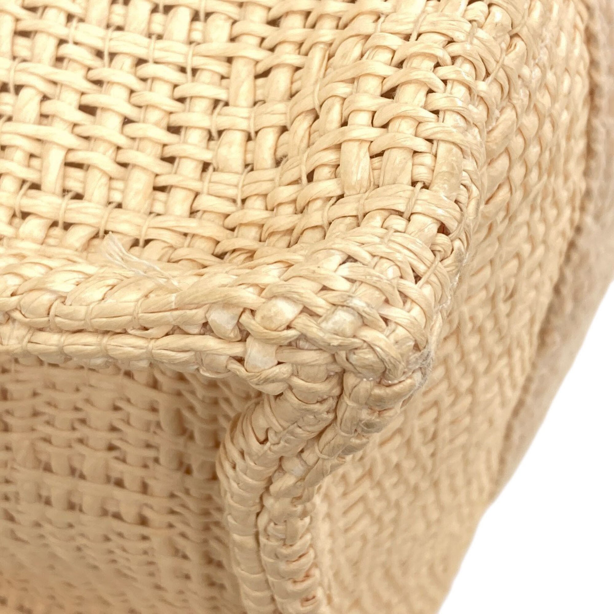 Hermes Beige Straw Tote Bag (Pre-Owned)