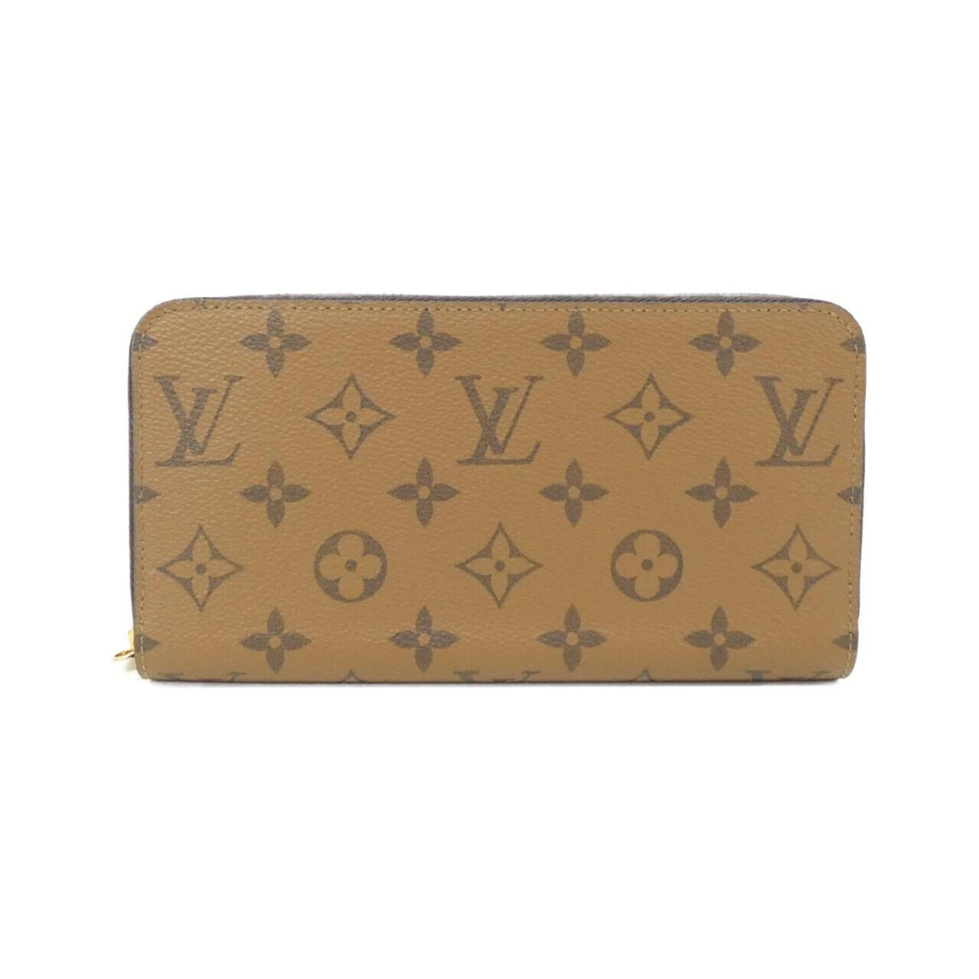 Louis Vuitton Monogram Reverse Marron Coated Canvas Long Wallet (Bi-Fold) (Pre-Owned)