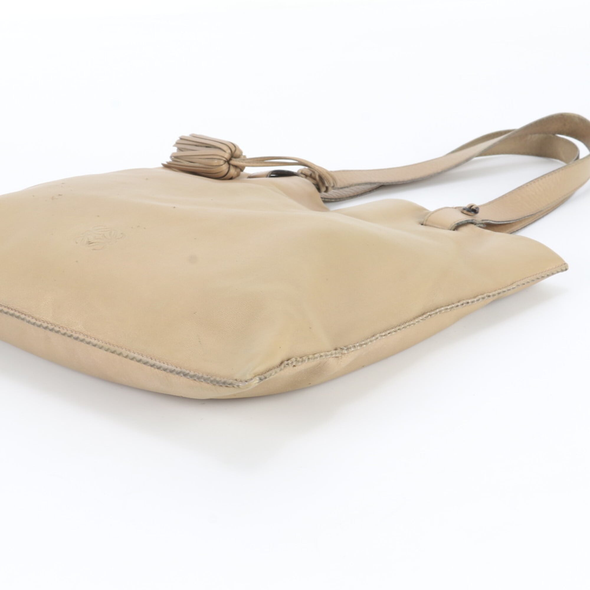 Loewe Brown Leather Handbag Shoulder Bag Tote Bag (Pre-Owned)