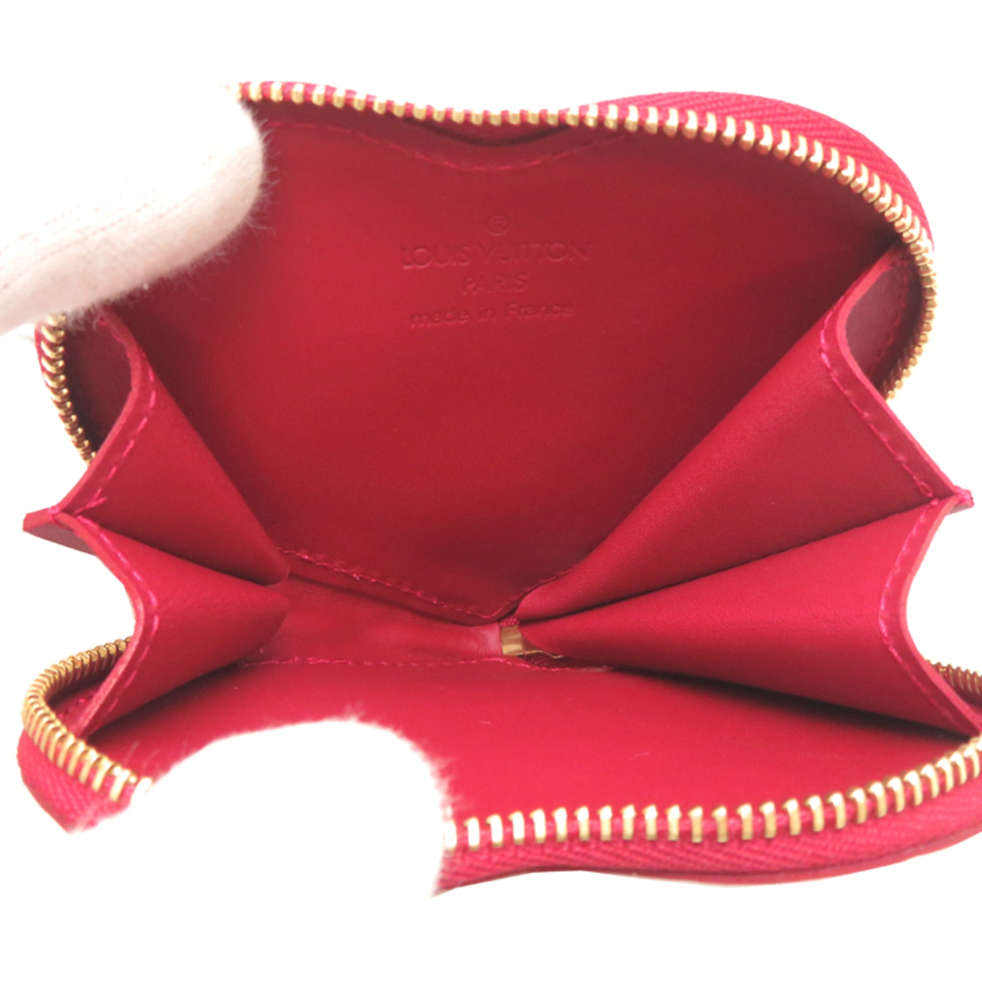 Louis Vuitton Red Color Vernis Coin Purse/Coin Case (Pre-Owned)