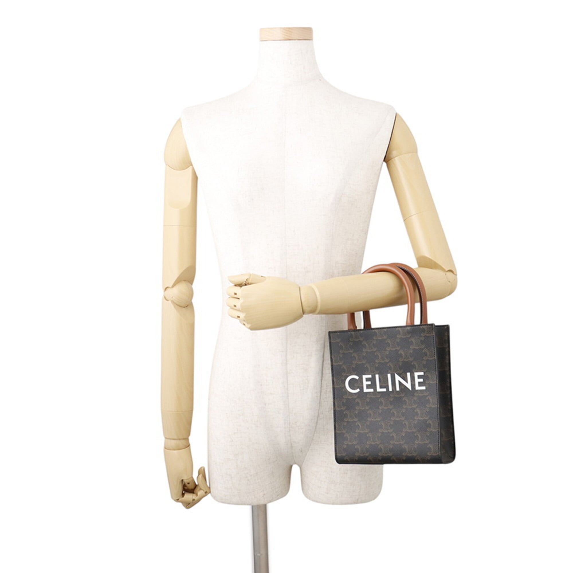 Celine Gold Pvc Leather Handbag Shoulder Bag (Pre-Owned)