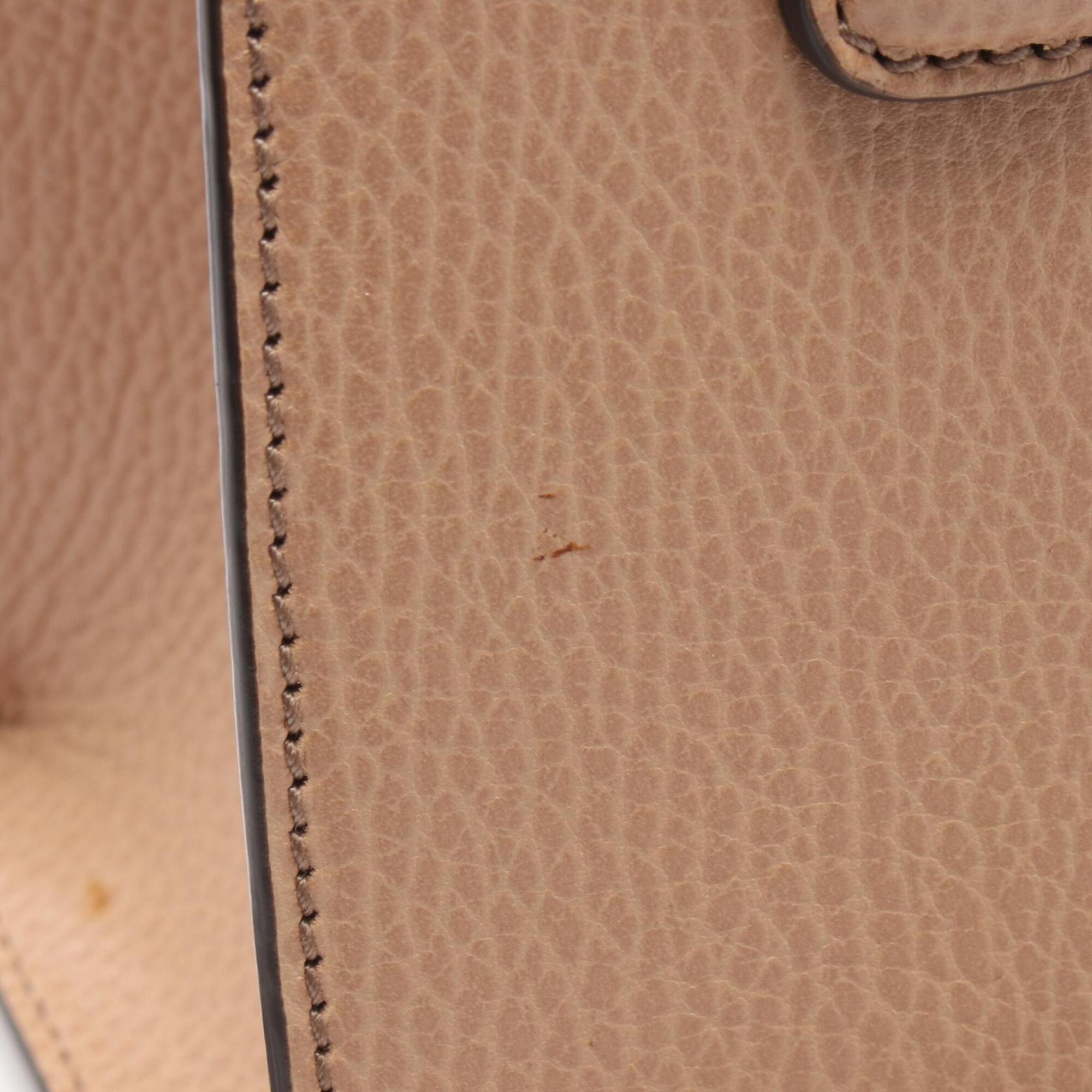 Gucci Beige Leather Handbag (Pre-Owned)