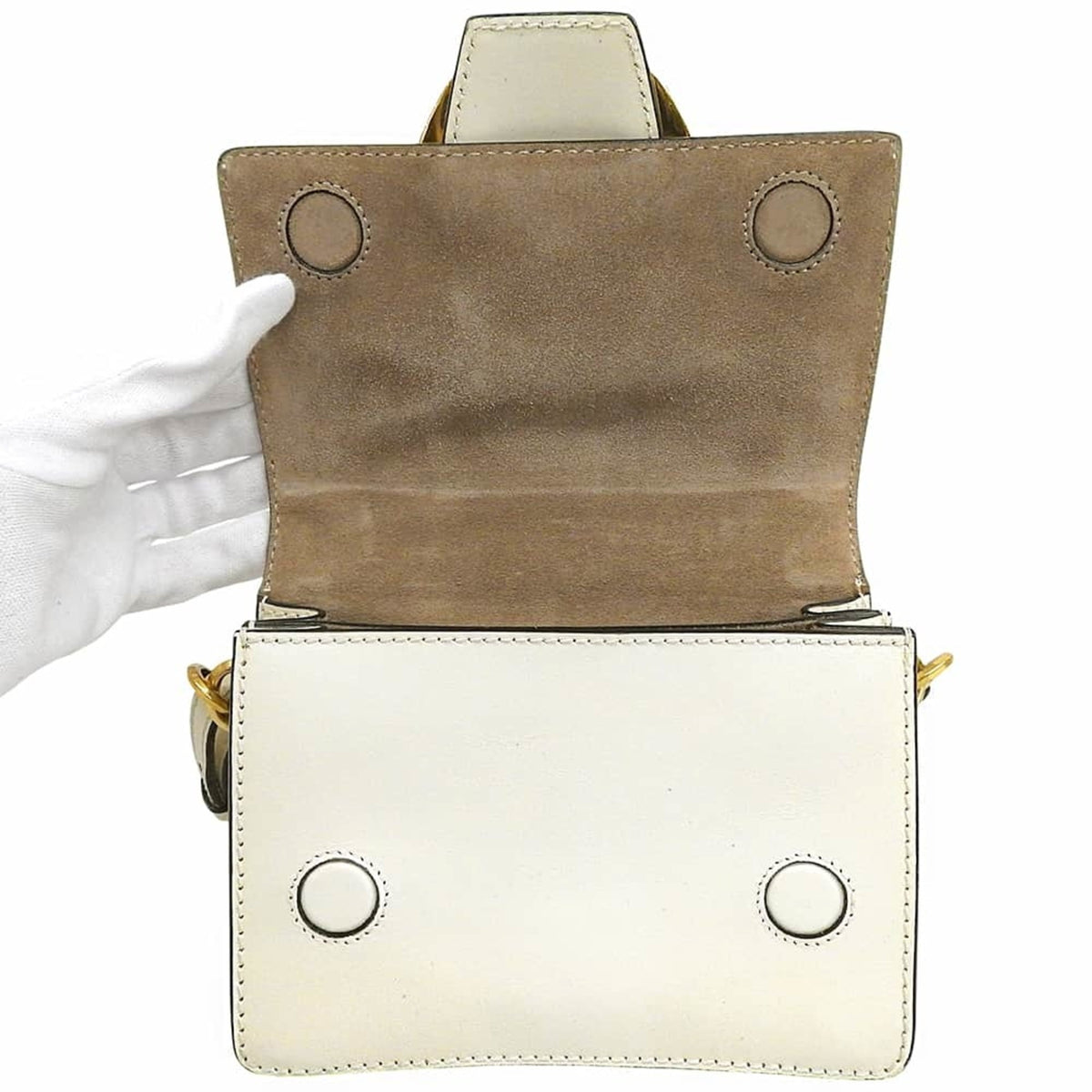 Jimmy Choo White Leather Shoulder Bag (Pre-Owned)
