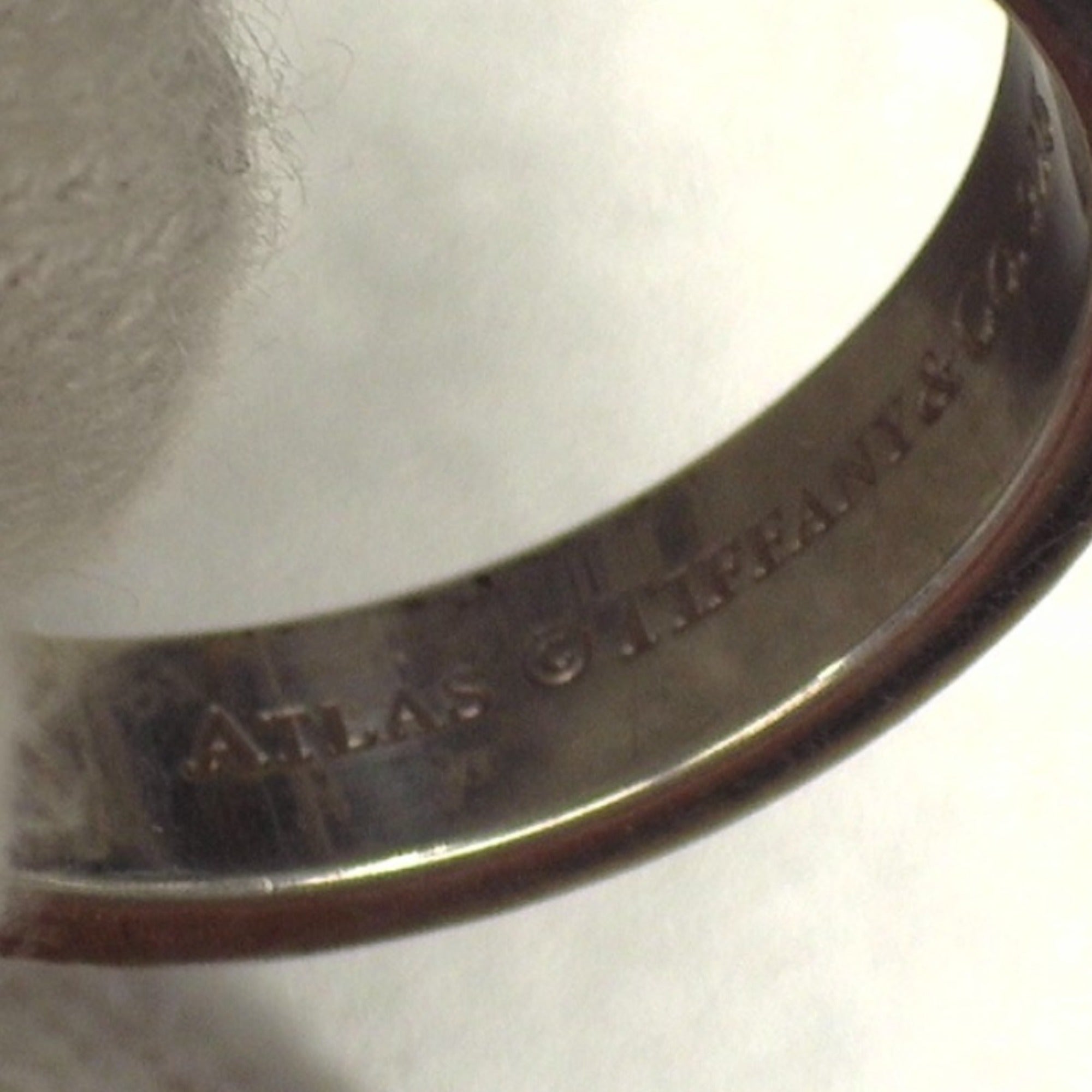 Tiffany Atlas Silver 925 Band Ring (Pre-Owned)