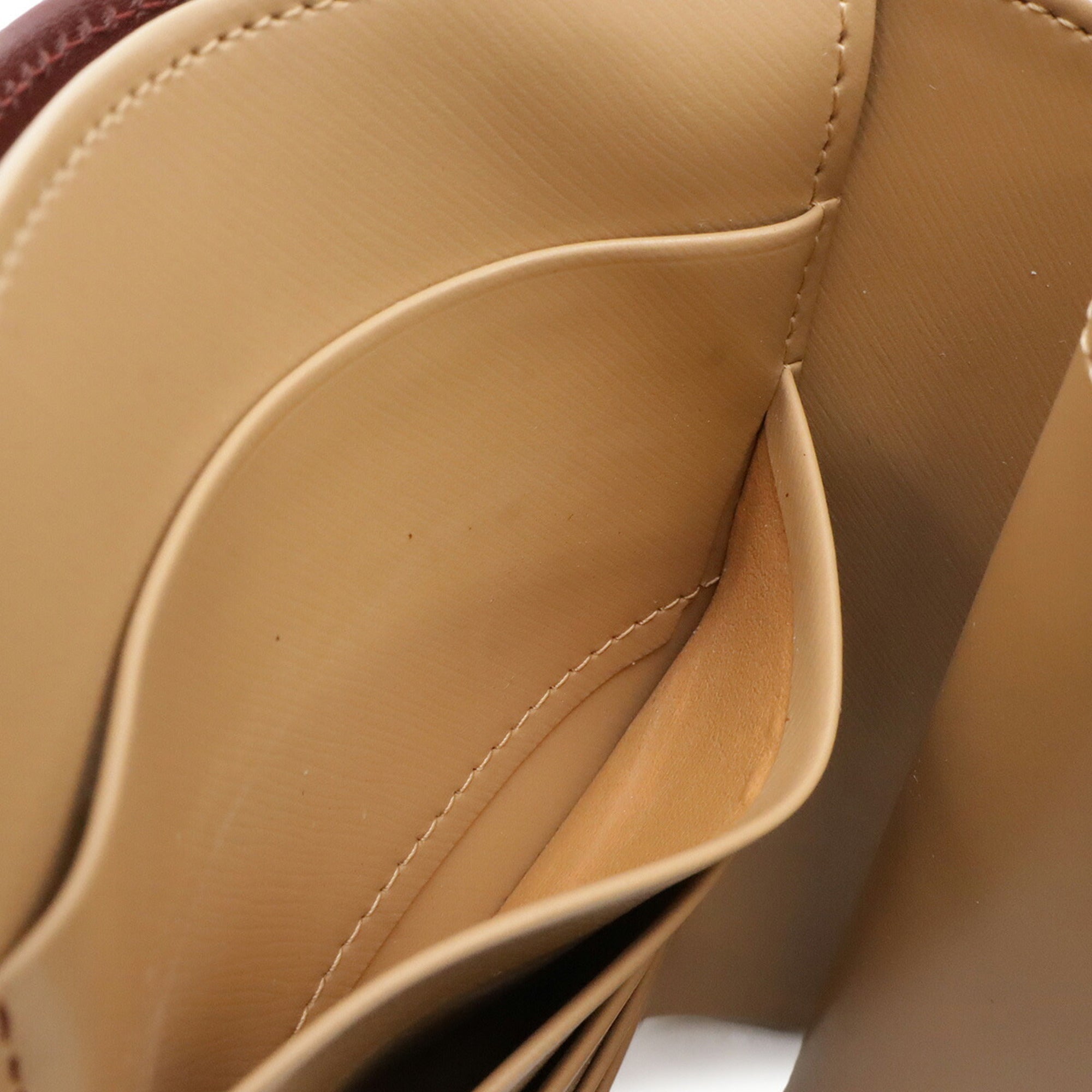 Cartier Bordeaux Leather Wallet (Bi-Fold) (Pre-Owned)