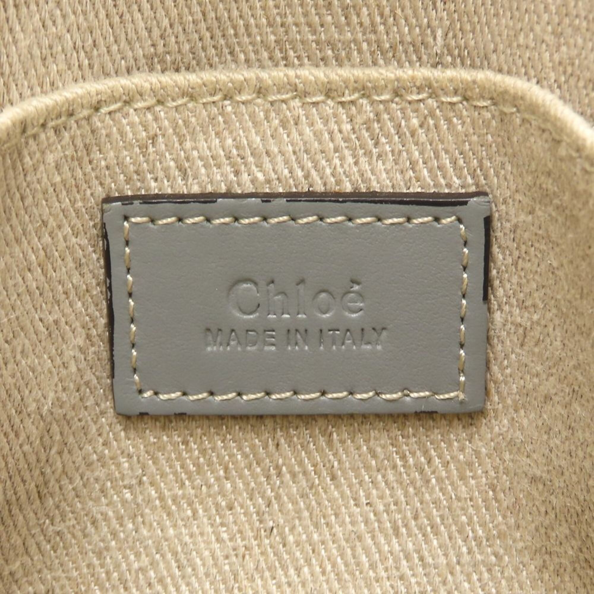 Chloé Beige Linen Leather Handbag (Pre-Owned)