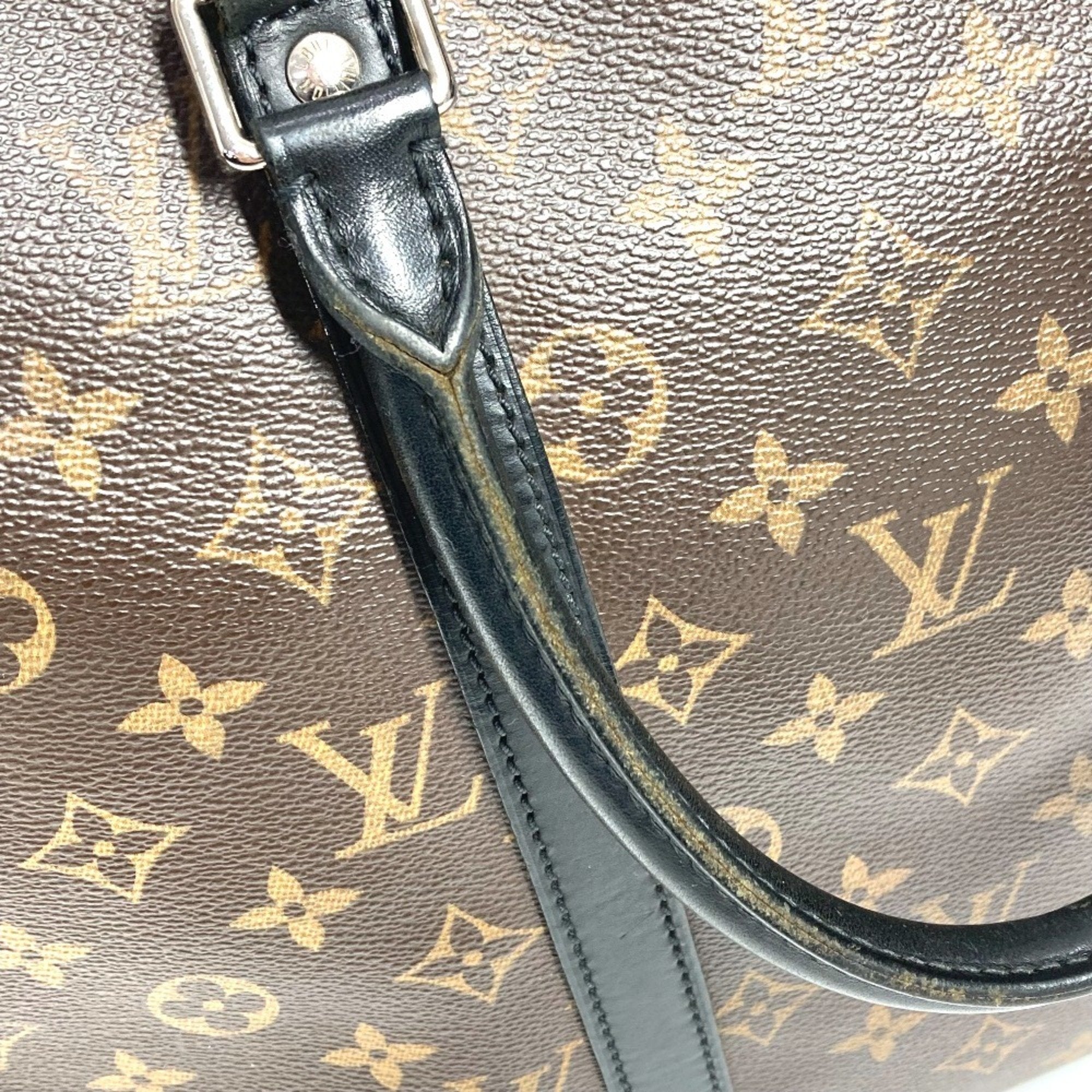 Louis Vuitton Black Brown Monogram Canvas Tote Bag (Pre-Owned)