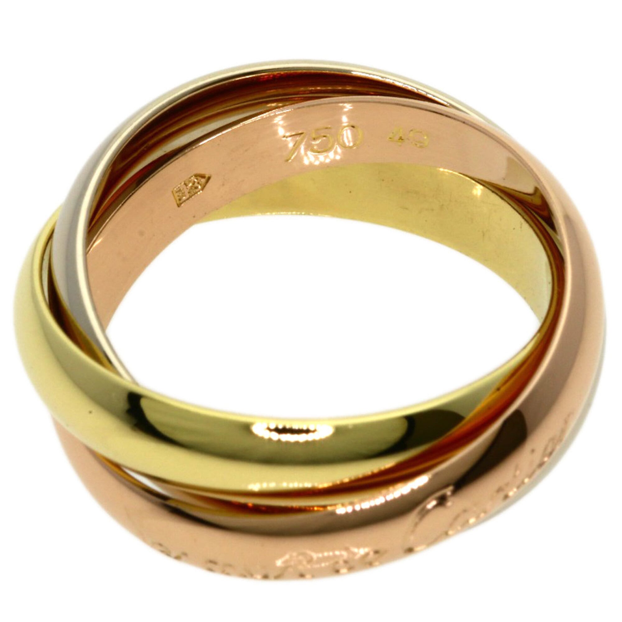 Cartier Yellow Gold (18K) White Gold (18K) Band Ring (Pre-Owned)