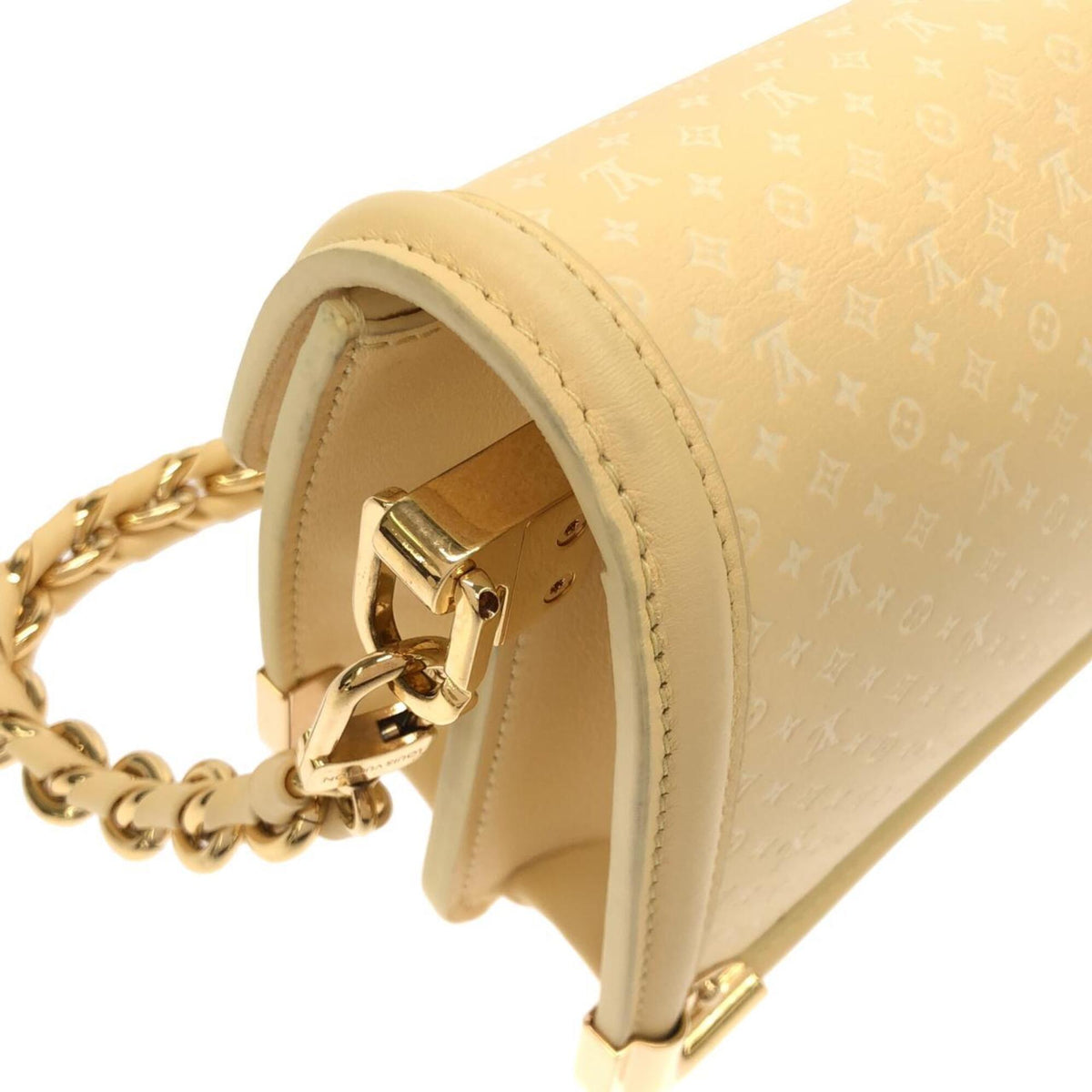 Louis Vuitton Jaune Yellow Leather Shoulder Bag (Pre-Owned)