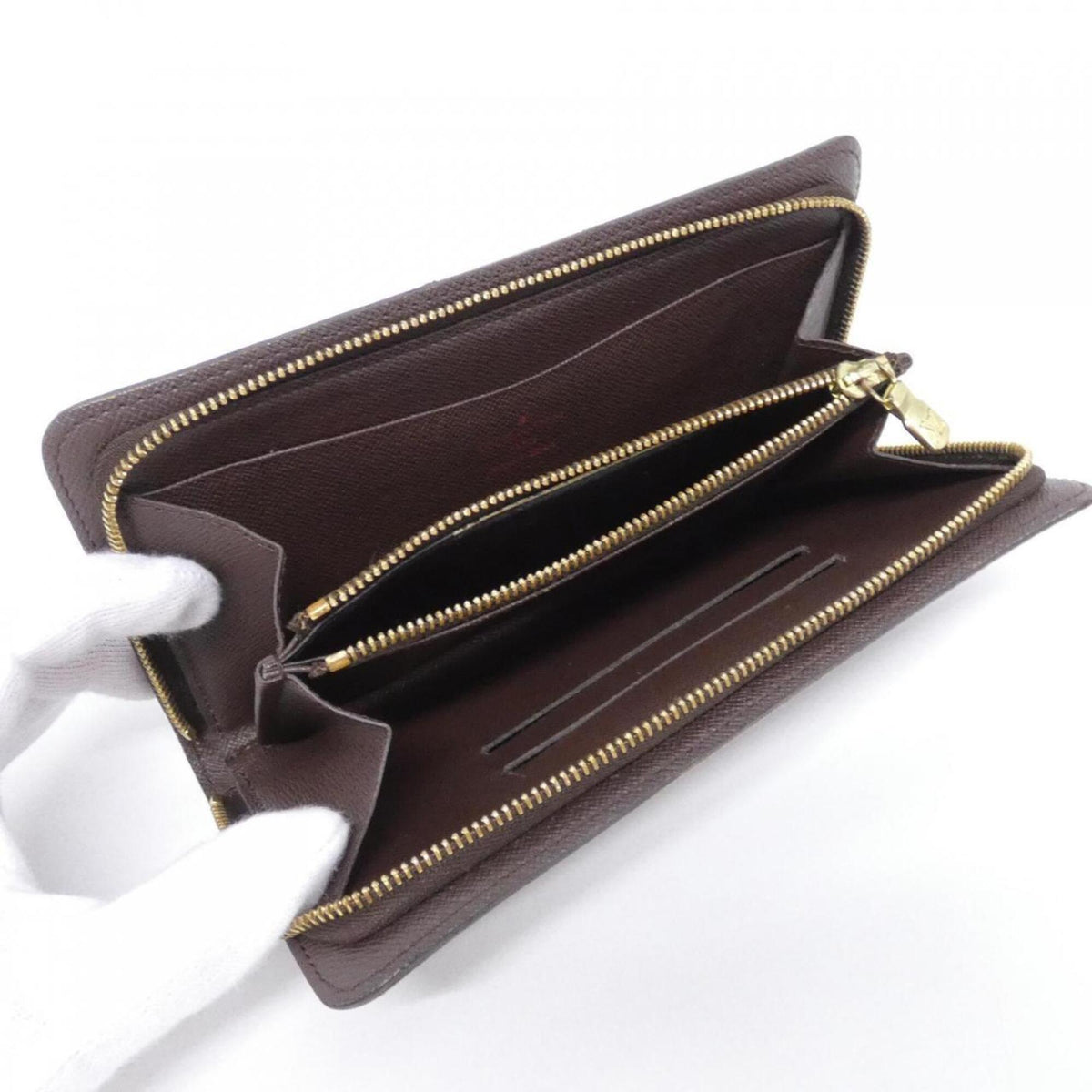 Louis Vuitton Ebene Coated Canvas Long Wallet (Bi-Fold) (Pre-Owned)