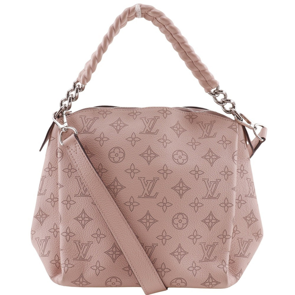 Louis Vuitton Magnolia Pink Mahina Leather Monogram Shoulder Bag (Pre-Owned)