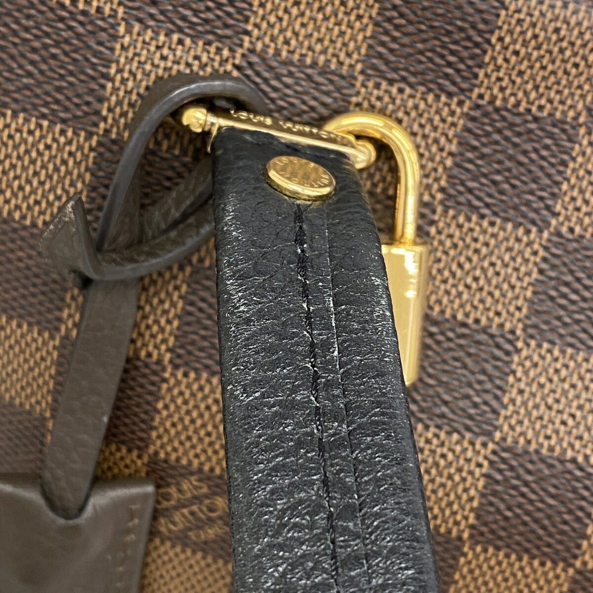 Louis Vuitton Ebene Noir Handbag (Pre-Owned)