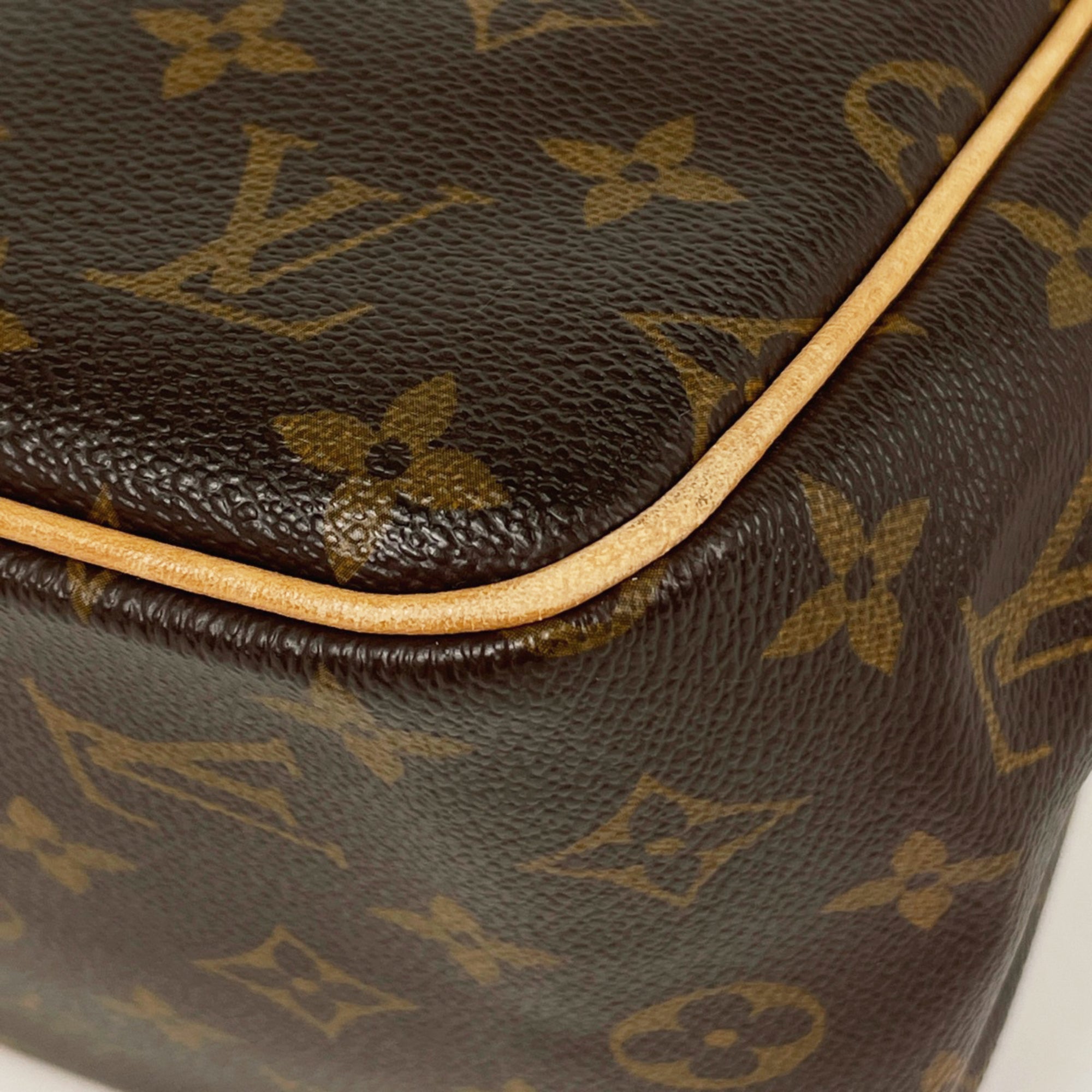 Louis Vuitton Brown Monogram Handbag Tote Bag (Pre-Owned)