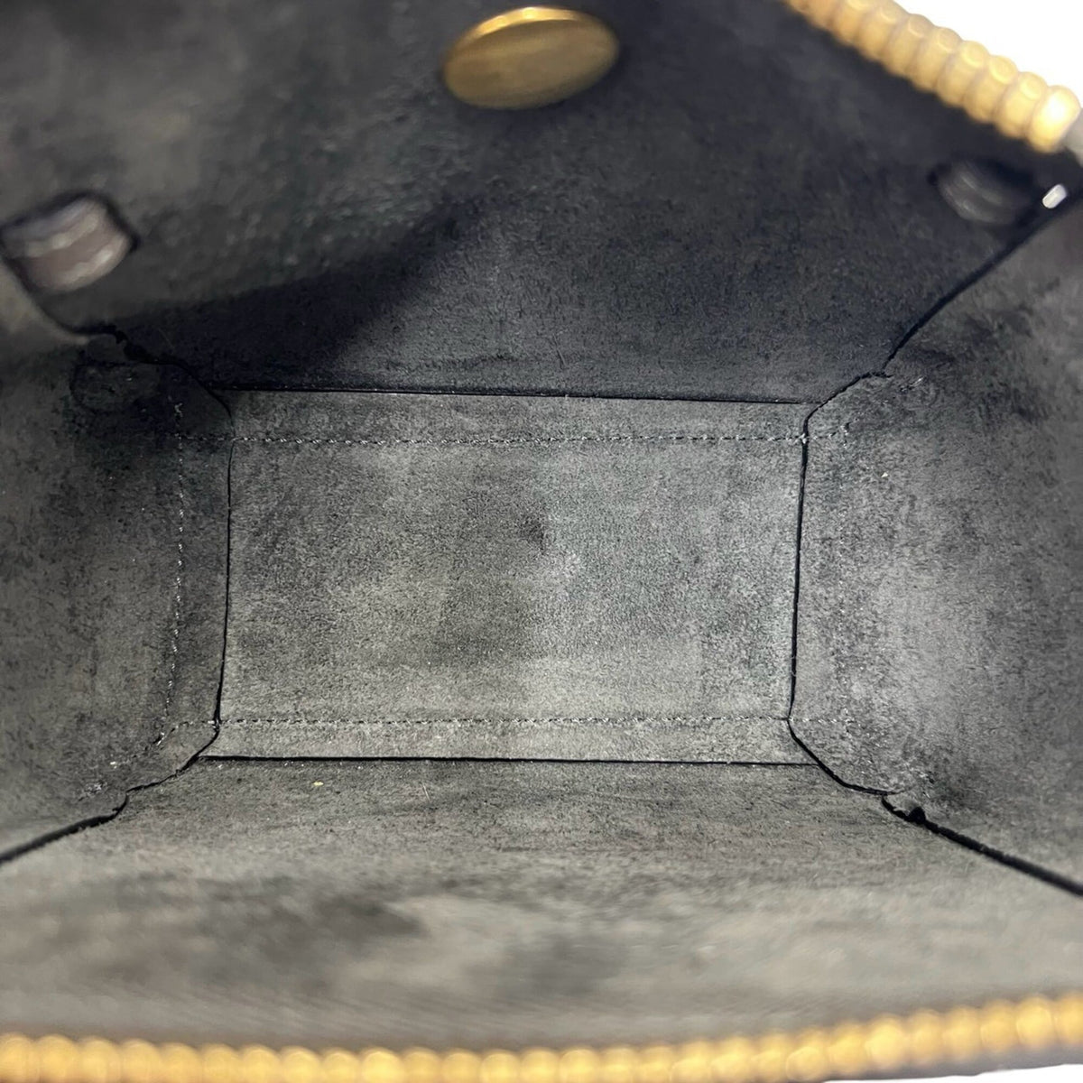 Celine Gray Leather Handbag Shoulder Bag Tote Bag (Pre-Owned)