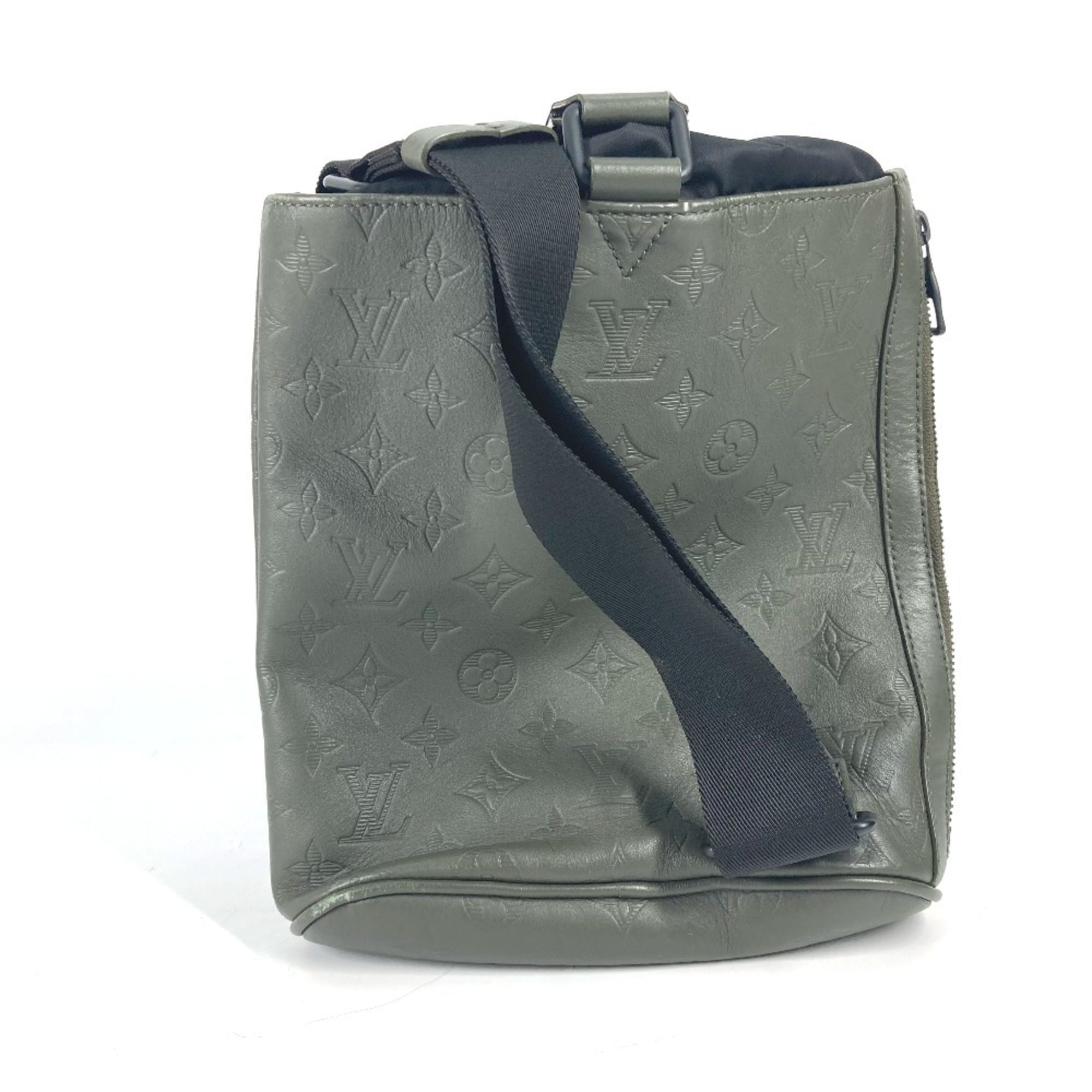 Louis Vuitton Black Khaki Monogram Shadow Shoulder Bag (Pre-Owned)