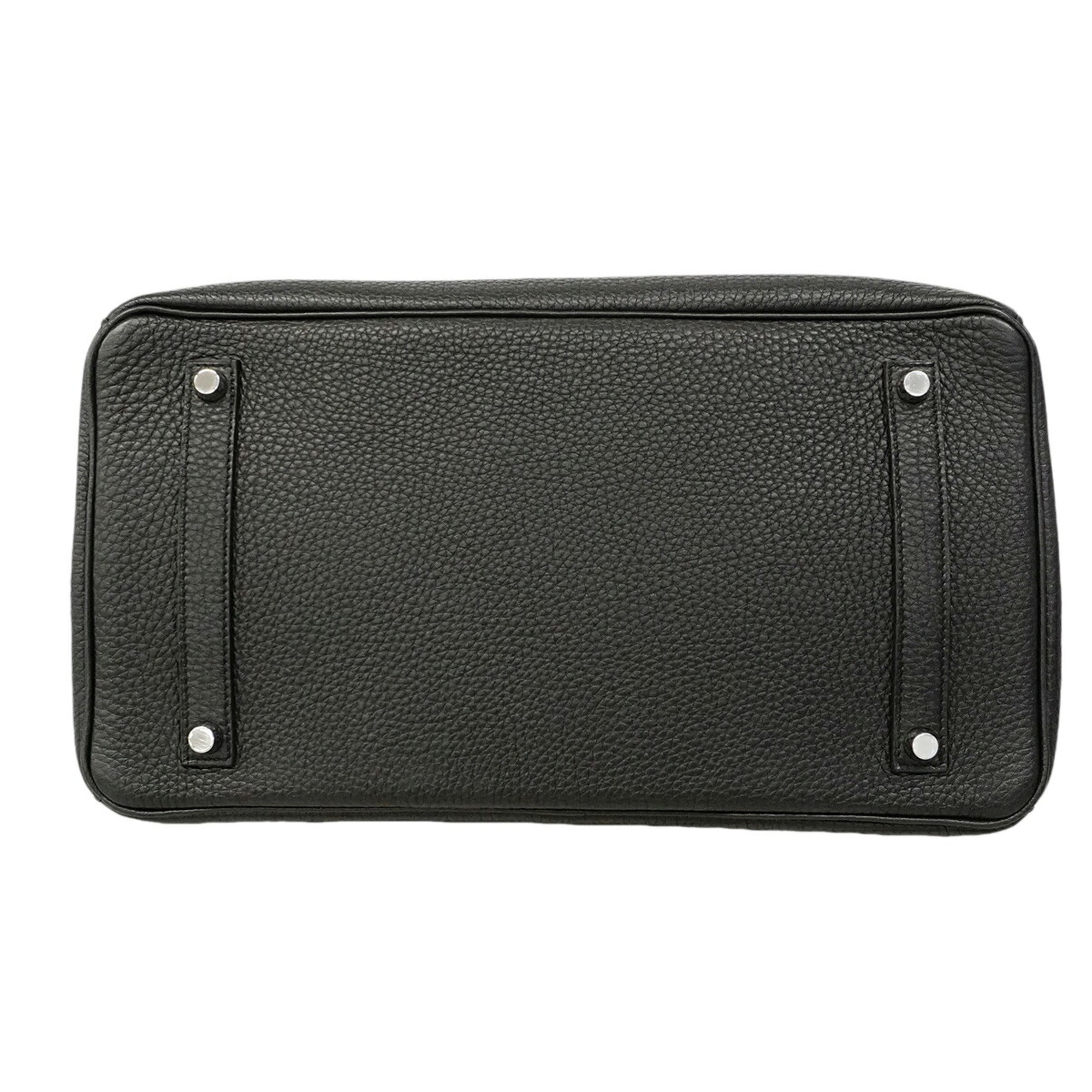 Hermes Black Togo Leather Handbag (Pre-Owned)