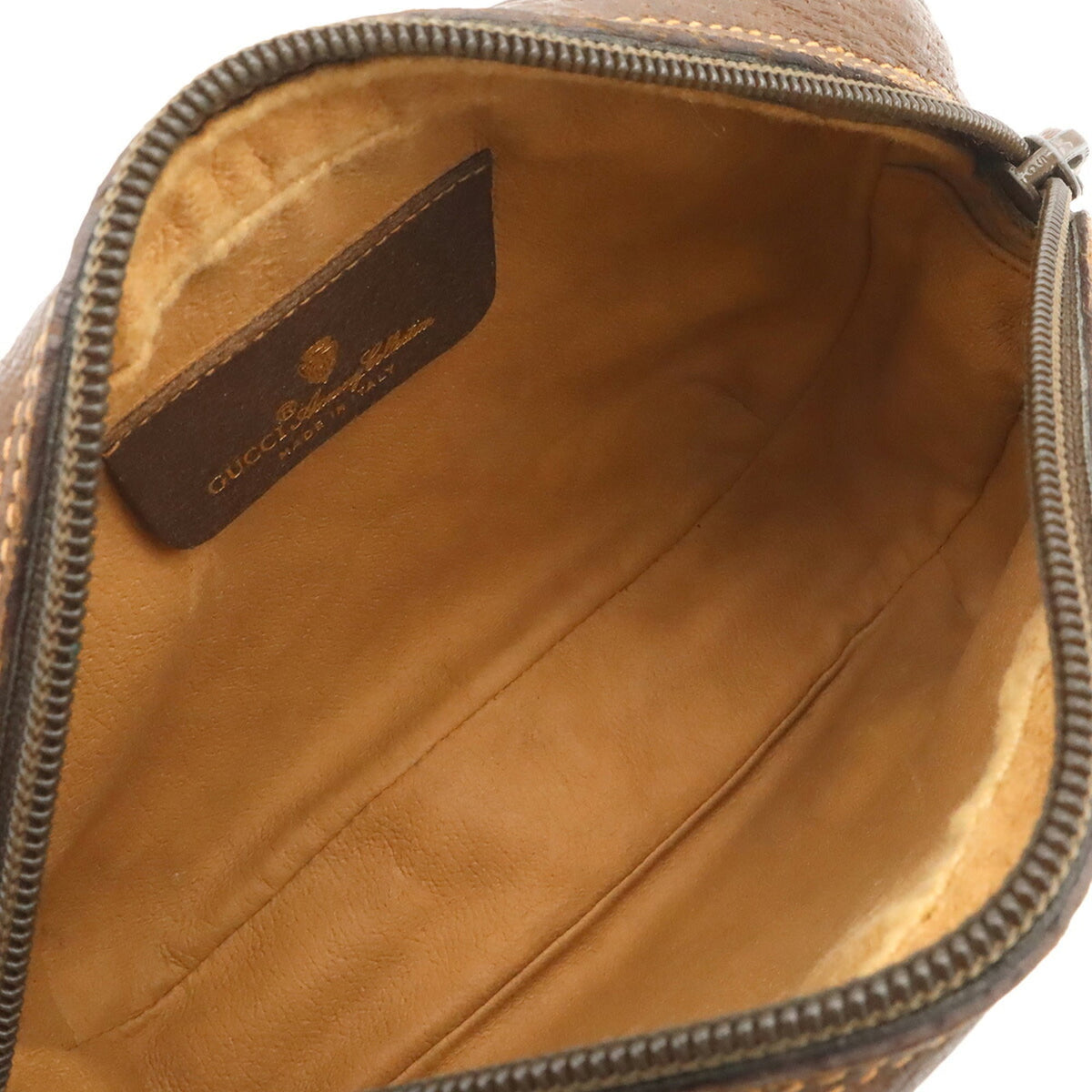 Gucci Beige Brown Brown Green Red Color Leather Pvc Pochette Shoulder Bag (Pre-Owned)