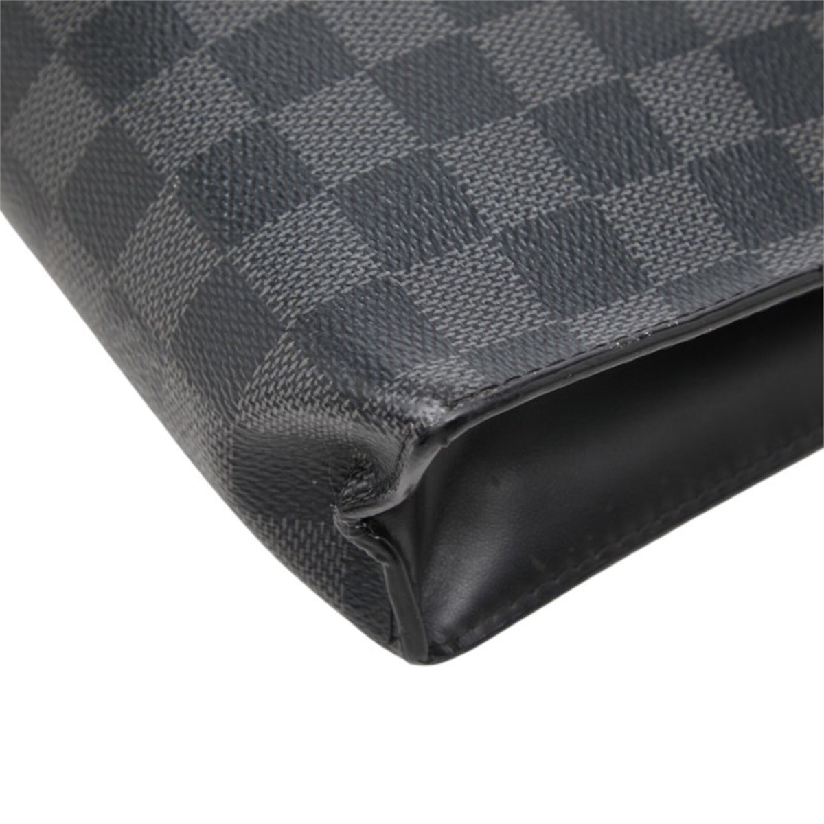 Louis Vuitton Black Pvc Leather Pochette (Pre-Owned)