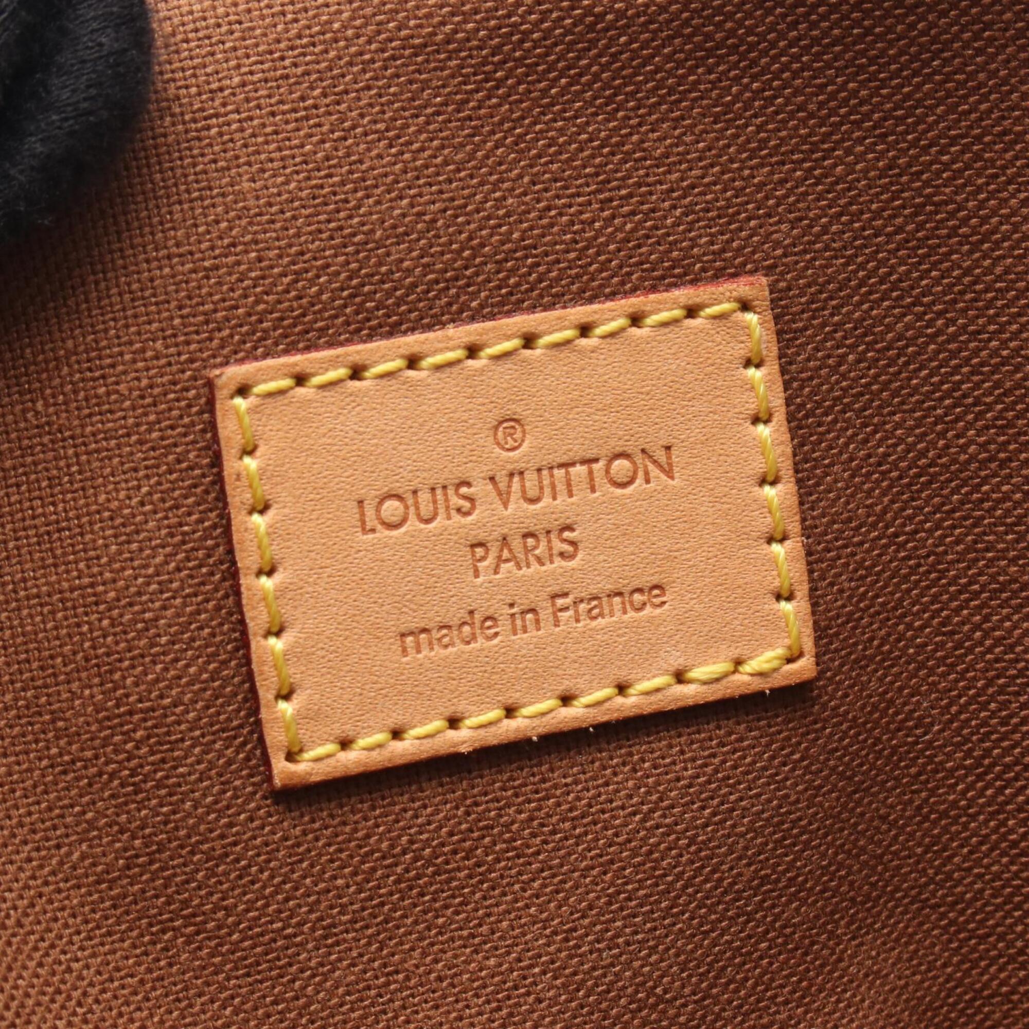 Louis Vuitton Brown Coated Canvas Leather Handbag (Pre-Owned)