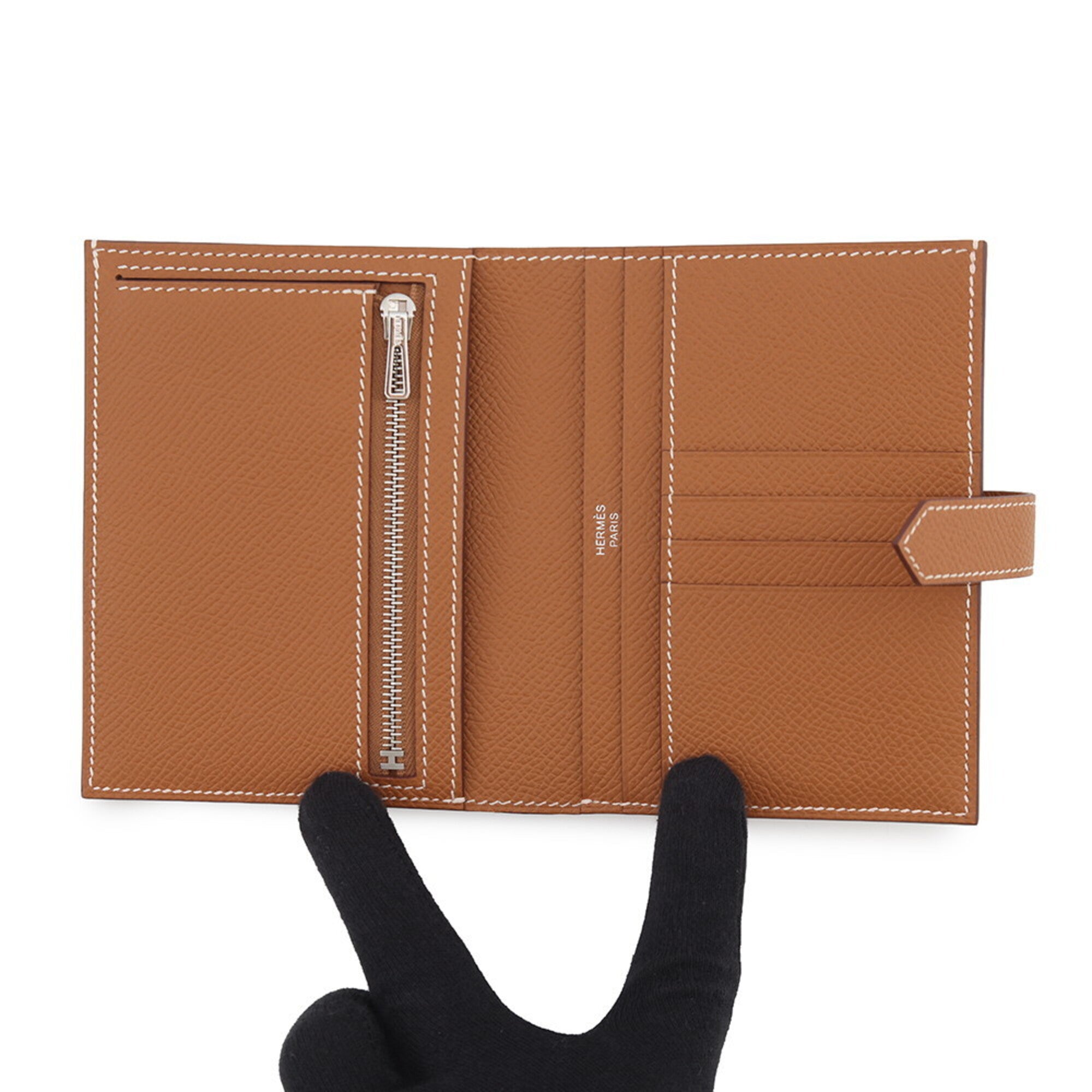 Hermes Gold Epsom Leather Wallet (Bi-Fold) (Pre-Owned)