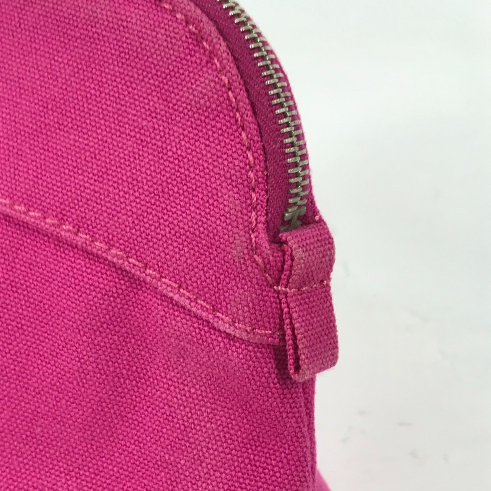 Hermes Pink Canvas Pouch (Pre-Owned)