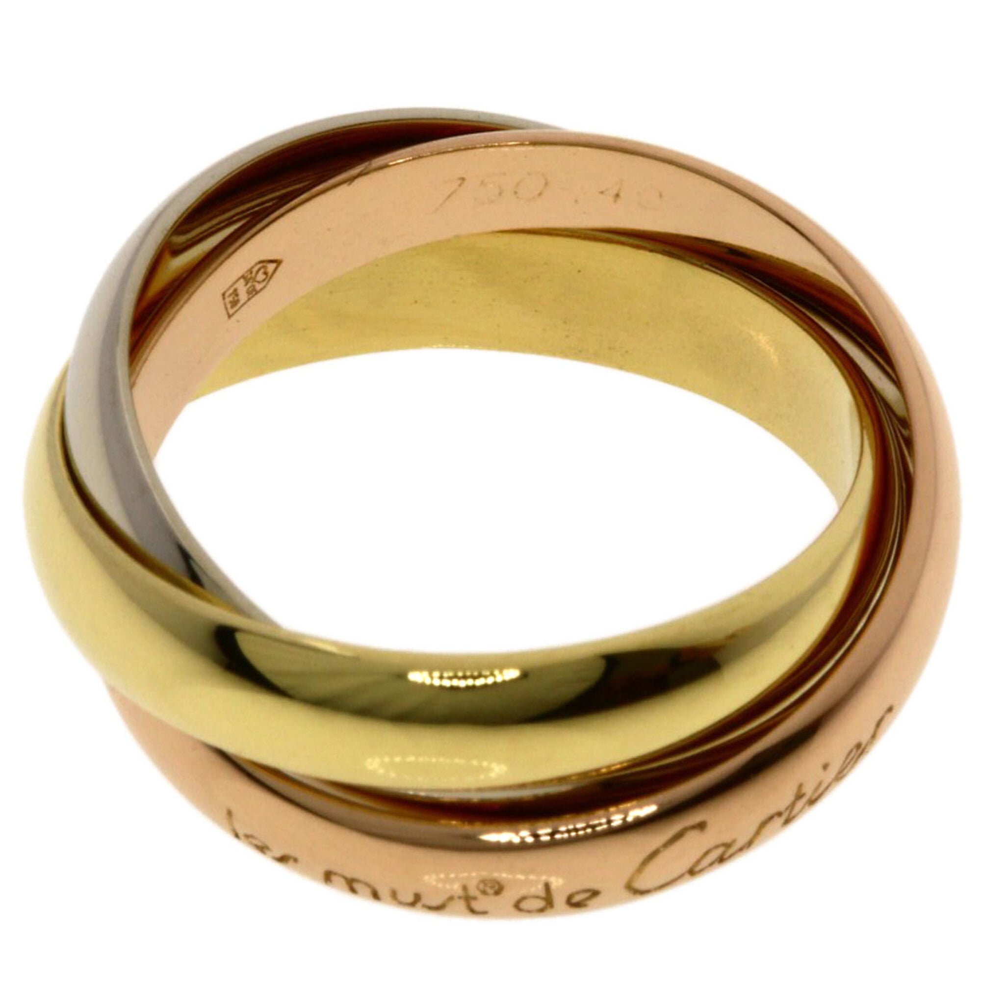 Cartier Trinity Yellow Gold (18K) Pink Gold (18K) White Gold (18K) Band Ring (Pre-Owned)