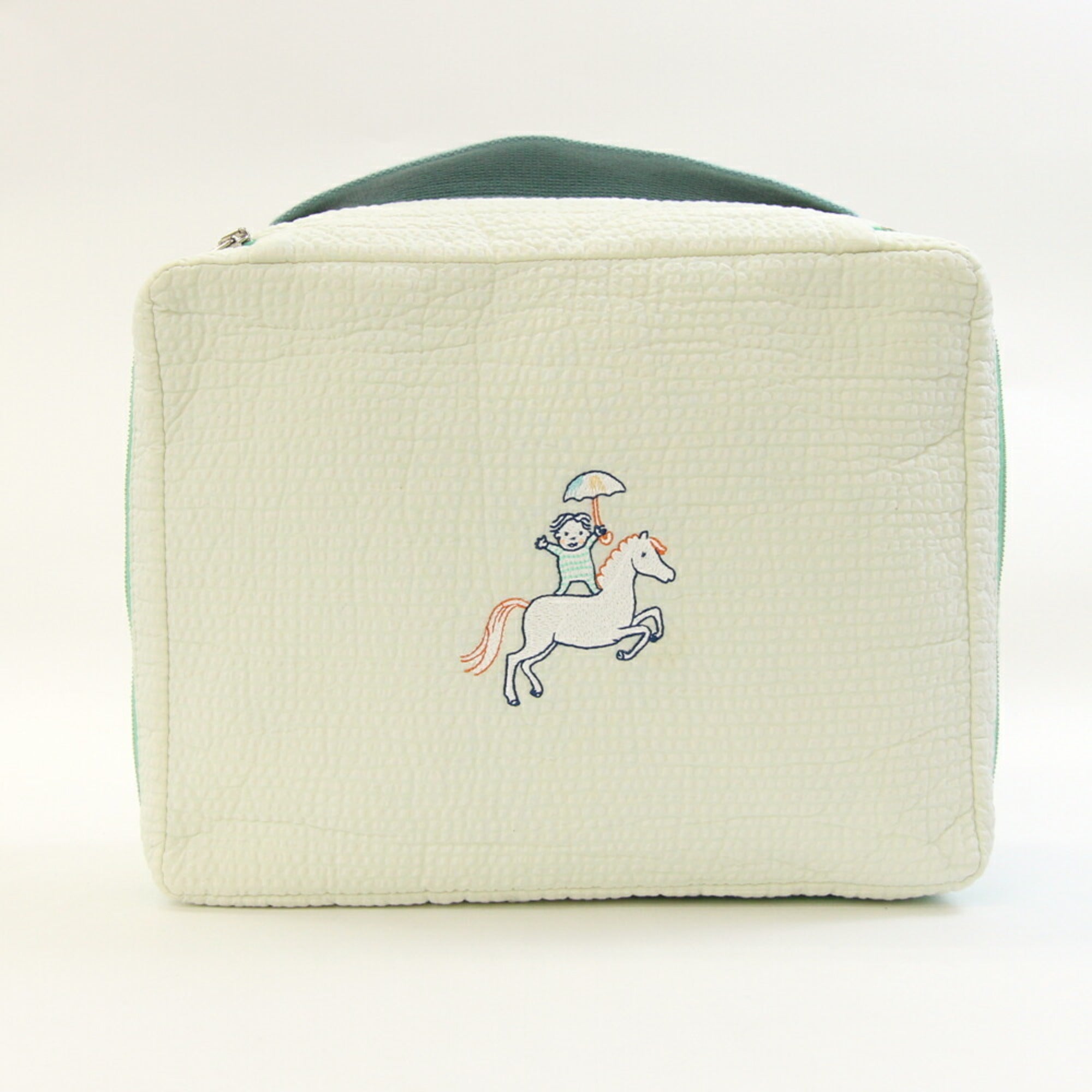 Hermes Green Vert Cotton Pouch (Pre-Owned)