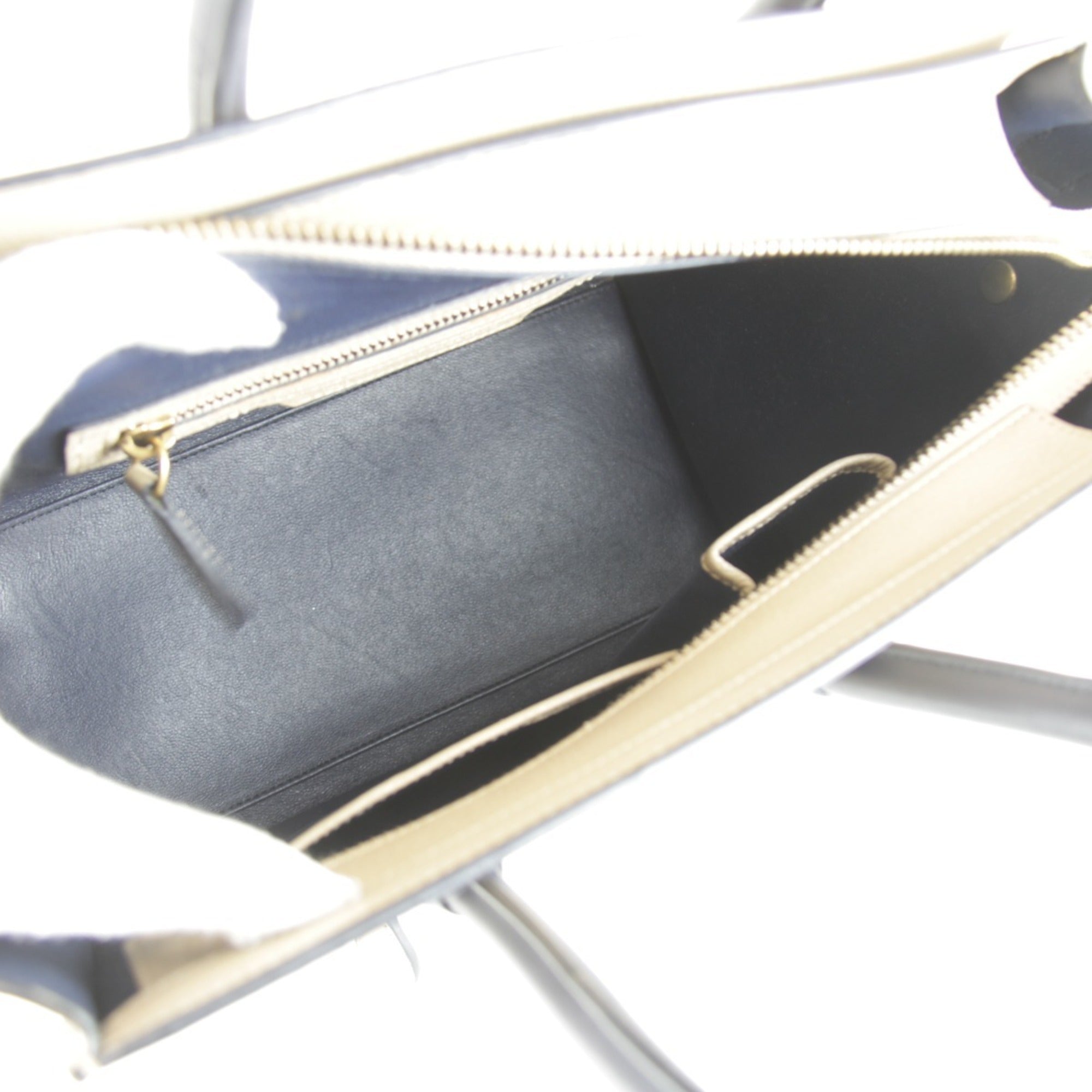 Celine Beige Leather Tote Bag (Pre-Owned)