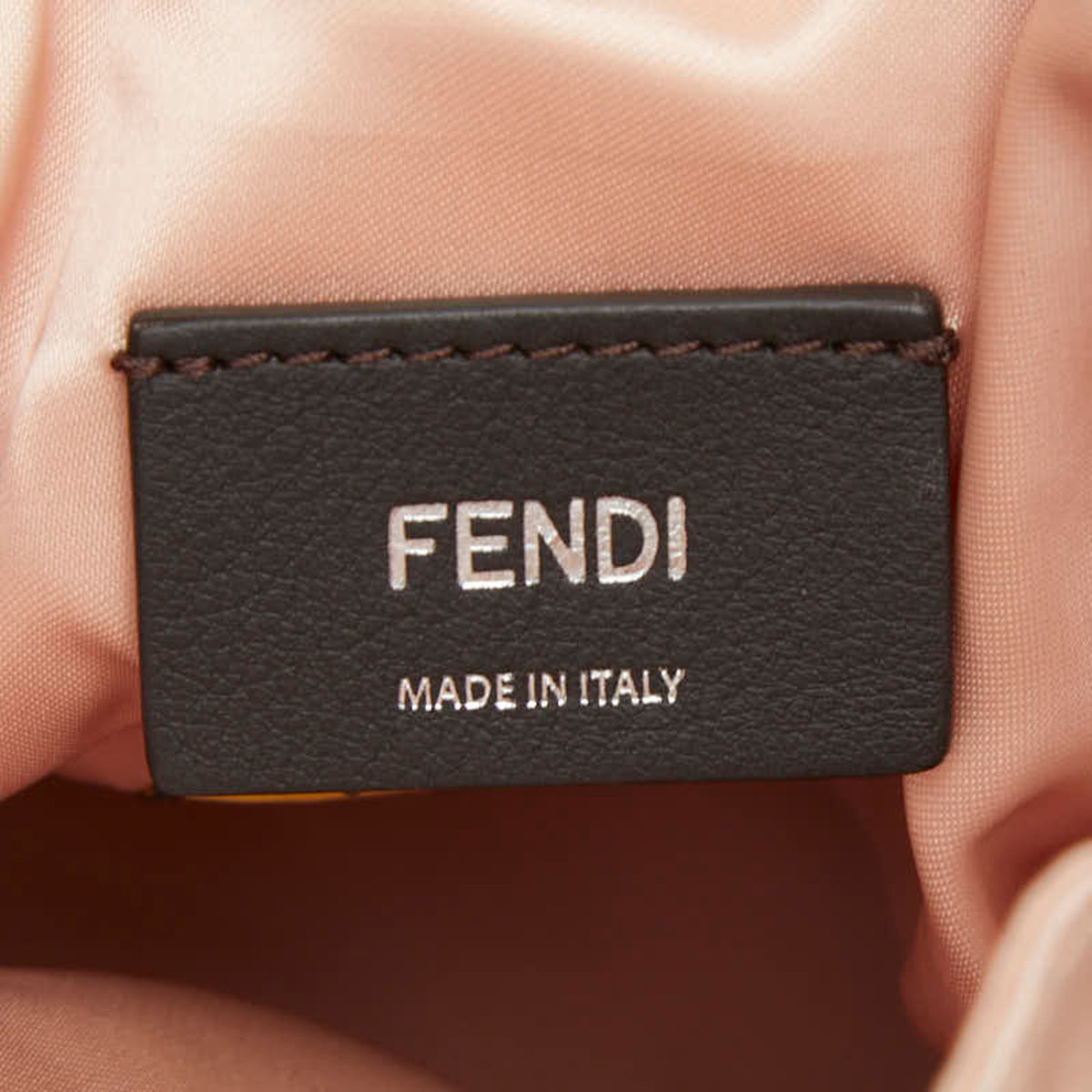 Fendi Pink Satin Handbag Shoulder Bag (Pre-Owned)