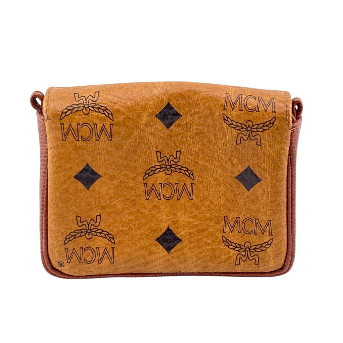 Mcm Brown Leather Pouch (Pre-Owned)