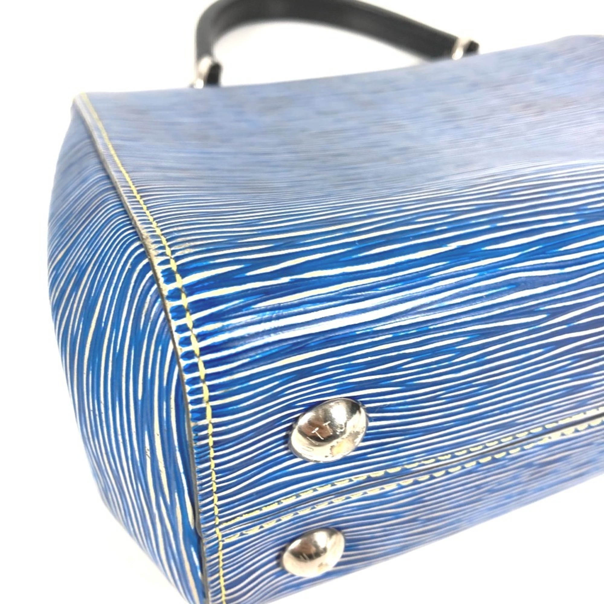 Louis Vuitton Blue Epi Leather Handbag Shoulder Bag (Pre-Owned)