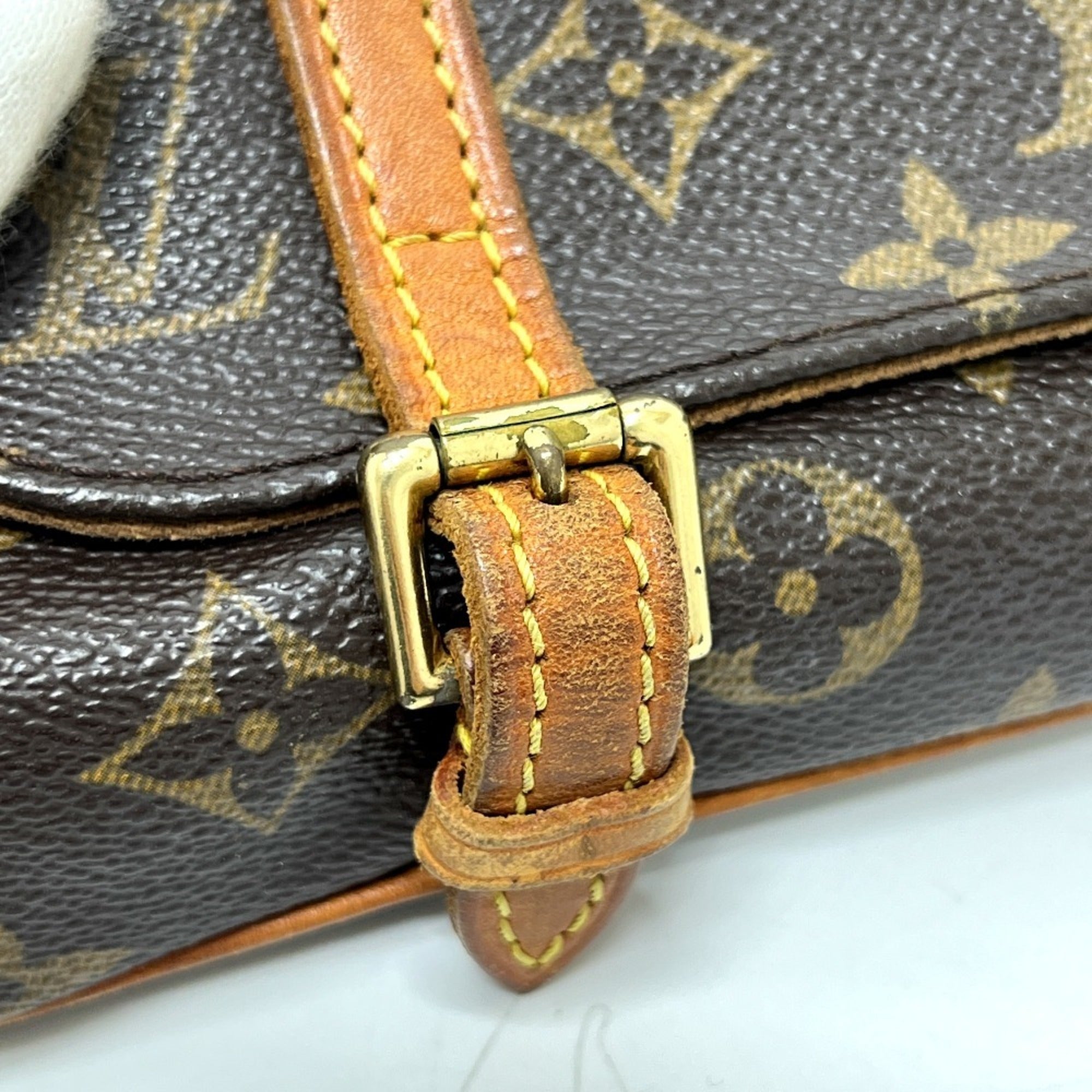 Louis Vuitton Brown Monogram Monogram Pochette Pouch Sling Bag (Pre-Owned)