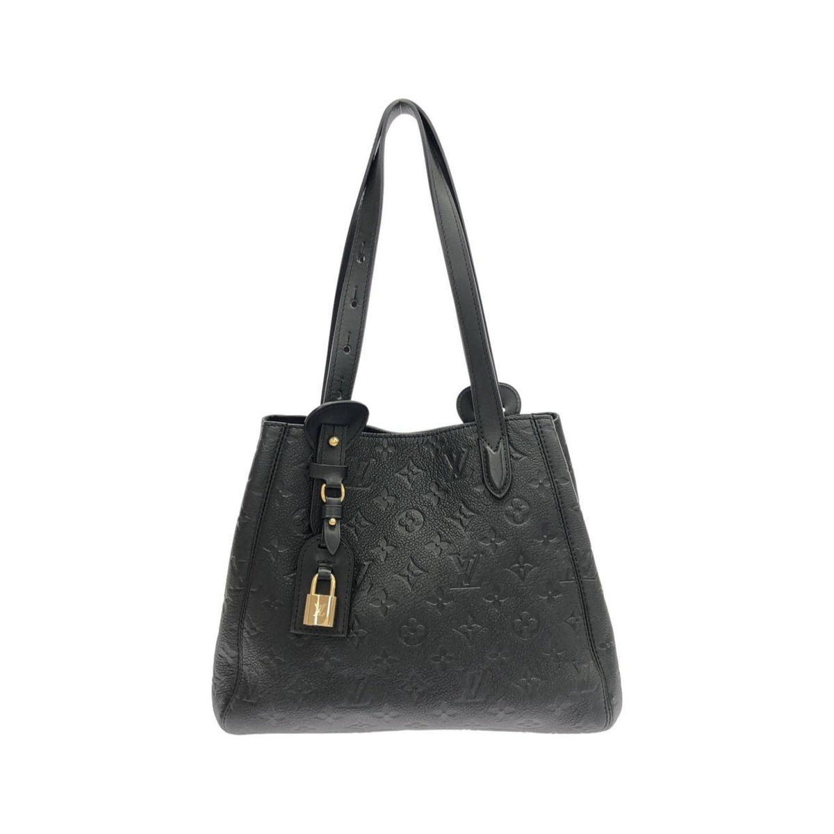Louis Vuitton Black Leather Handbag (Pre-Owned)