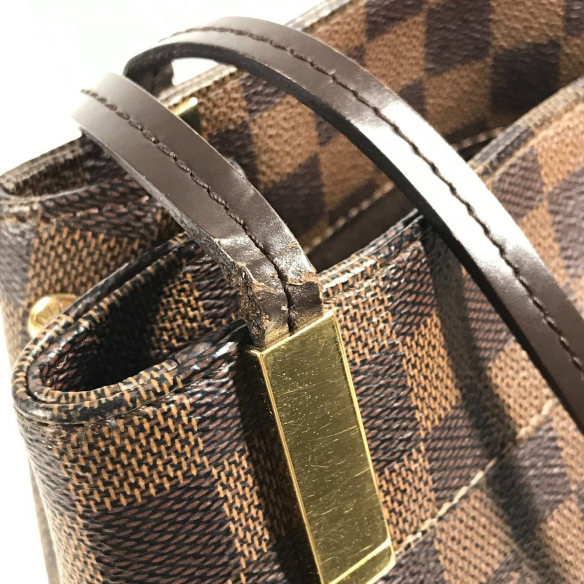 Louis Vuitton Brown Damier Canvas Shoulder Bag (Pre-Owned)
