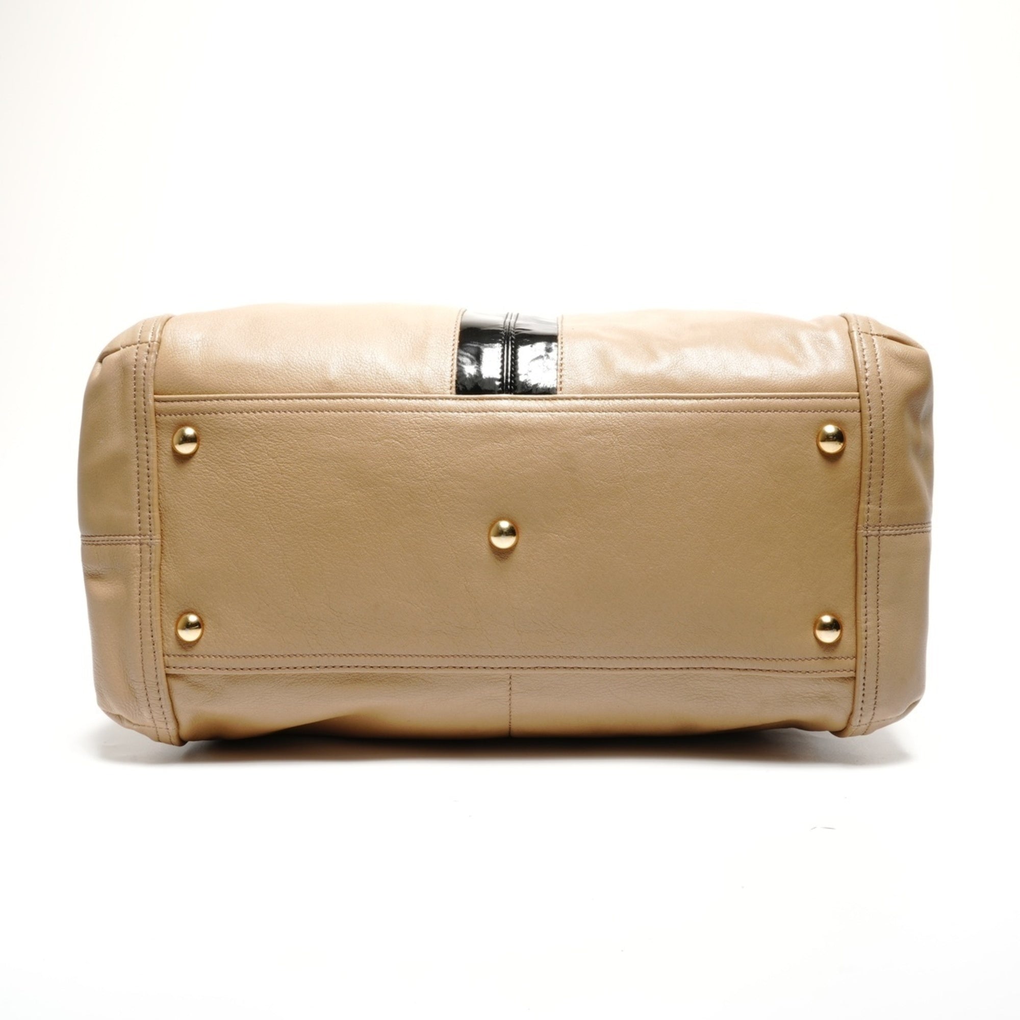 Yves Saint Laurent Beige Leather Boston Bag (Pre-Owned)