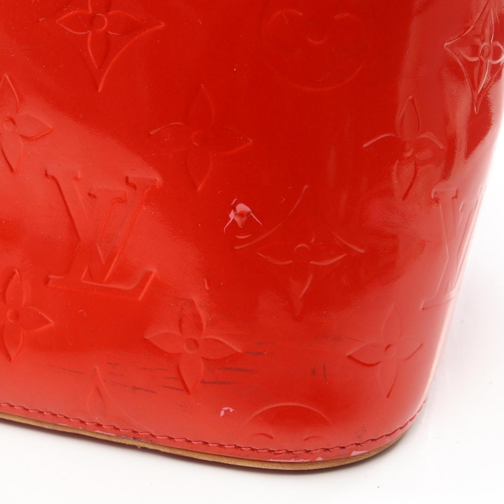 Louis Vuitton Red Color Leather Handbag (Pre-Owned)