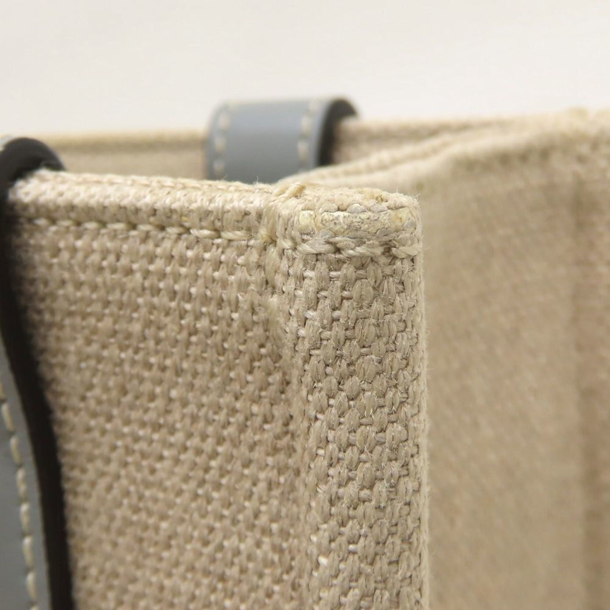 Chloé Beige Linen Leather Handbag (Pre-Owned)