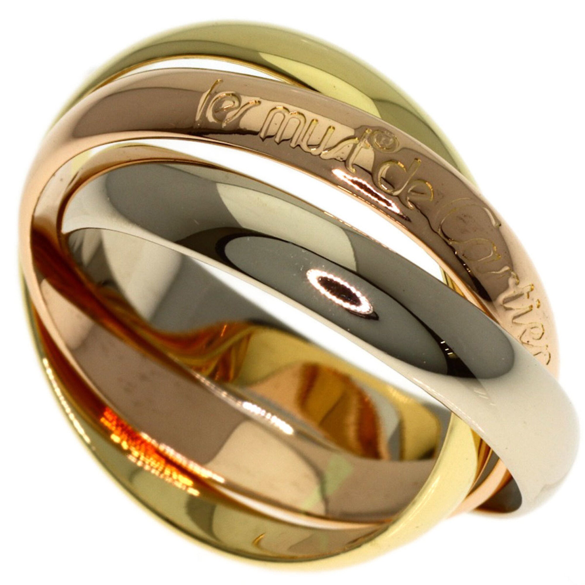 Cartier Trinity Yellow Gold (18K) Pink Gold (18K) White Gold (18K) Band Ring (Pre-Owned)